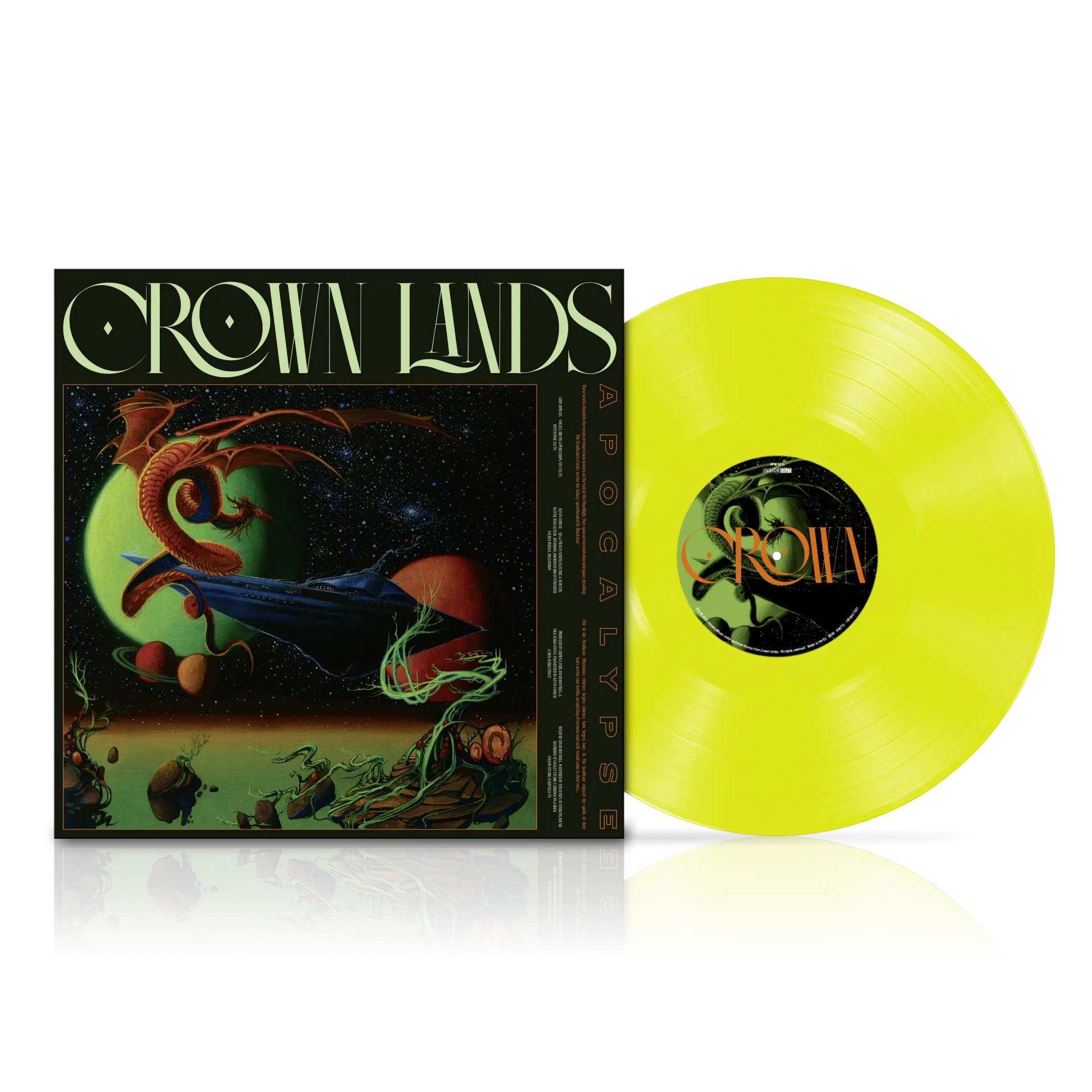 CROWN LANDS · Apocalypse | NEON YELLOW LP (Progressive Rock Vinyl) · Bild 3
