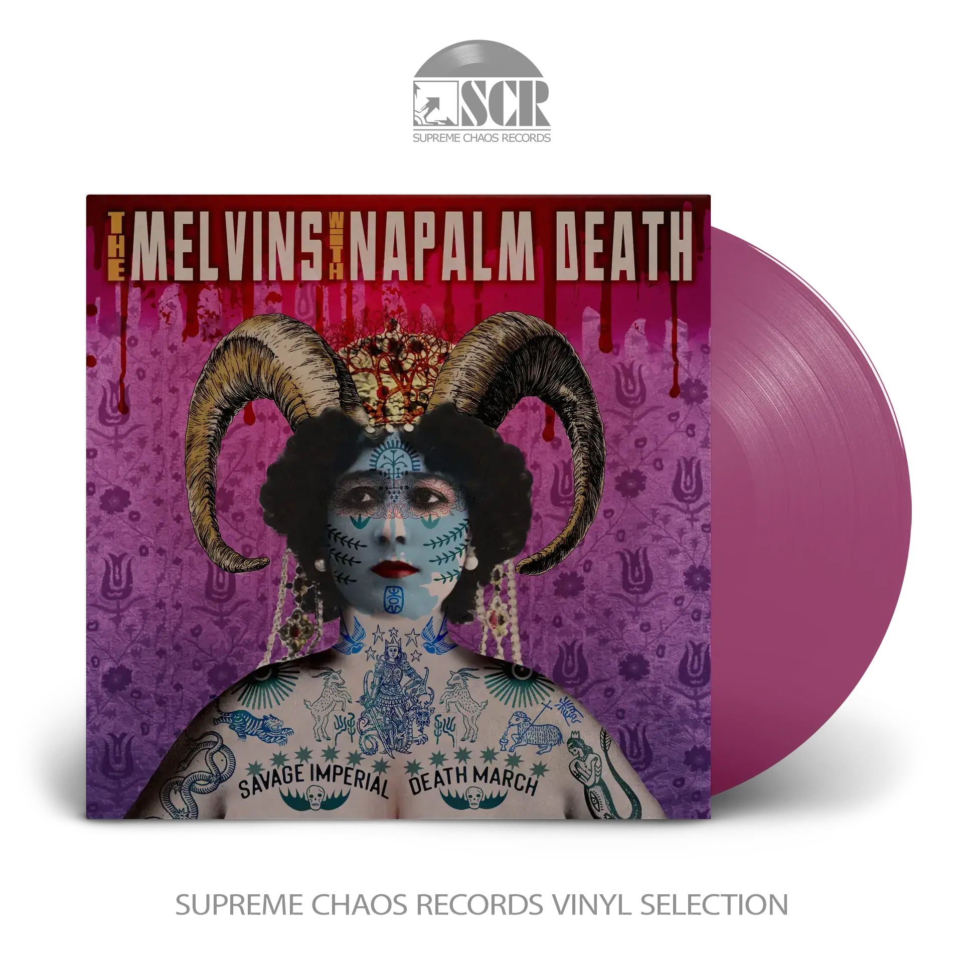 MELVINS WITH NAPALM DEATH · Savage Imperial Death March | ORCHID LP (Sludge Metal/Grindcore Vinyl)