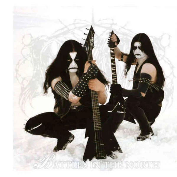 IMMORTAL - Battles in the North [WHITE/CLEAR GALAXY LP] (Black Metal Vinyl) · Bild 1