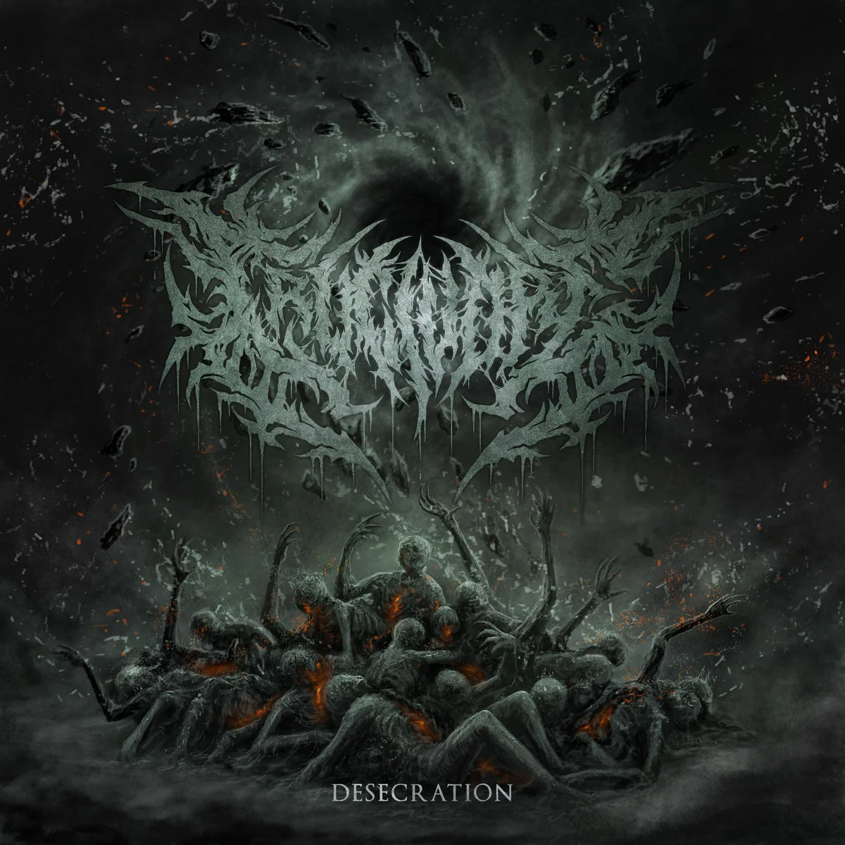 CRUCIVORE · Desecration | SPLATTER LP (Death Metal Vinyl) · Bild 1