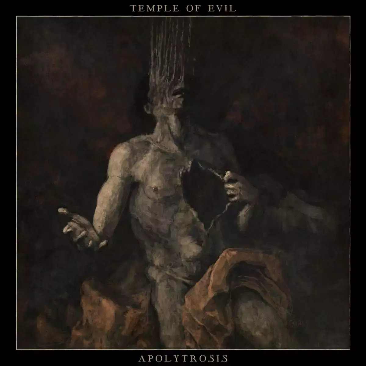 TEMPLE OF EVIL · Apolytrosis | RED/BLACK SPLATTER LP (Black Metal Vinyl) · Bild 1