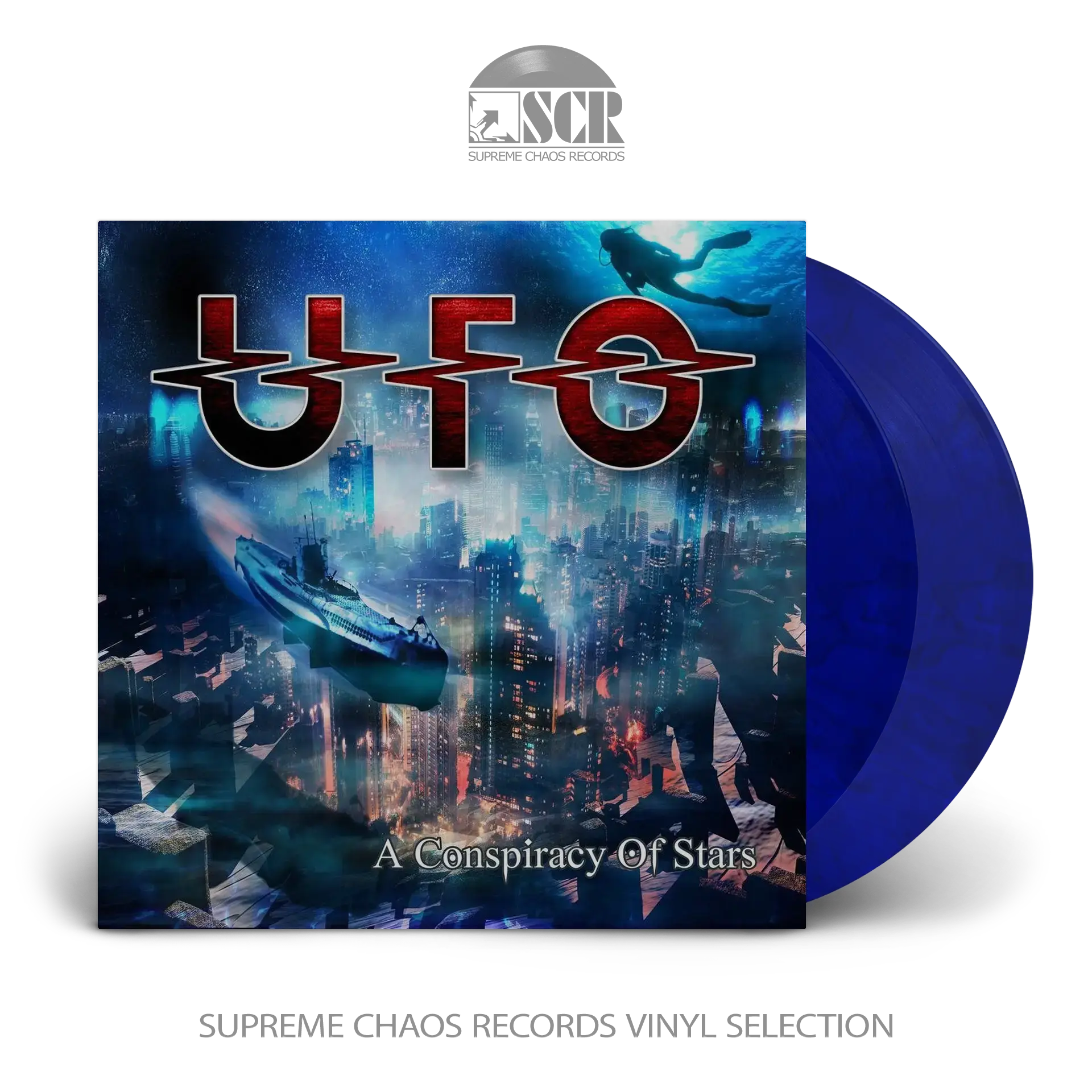 UFO · A Conspiracy Of Stars | BLUE/BLACK MARBLED 2LP (Hard Rock Vinyl)