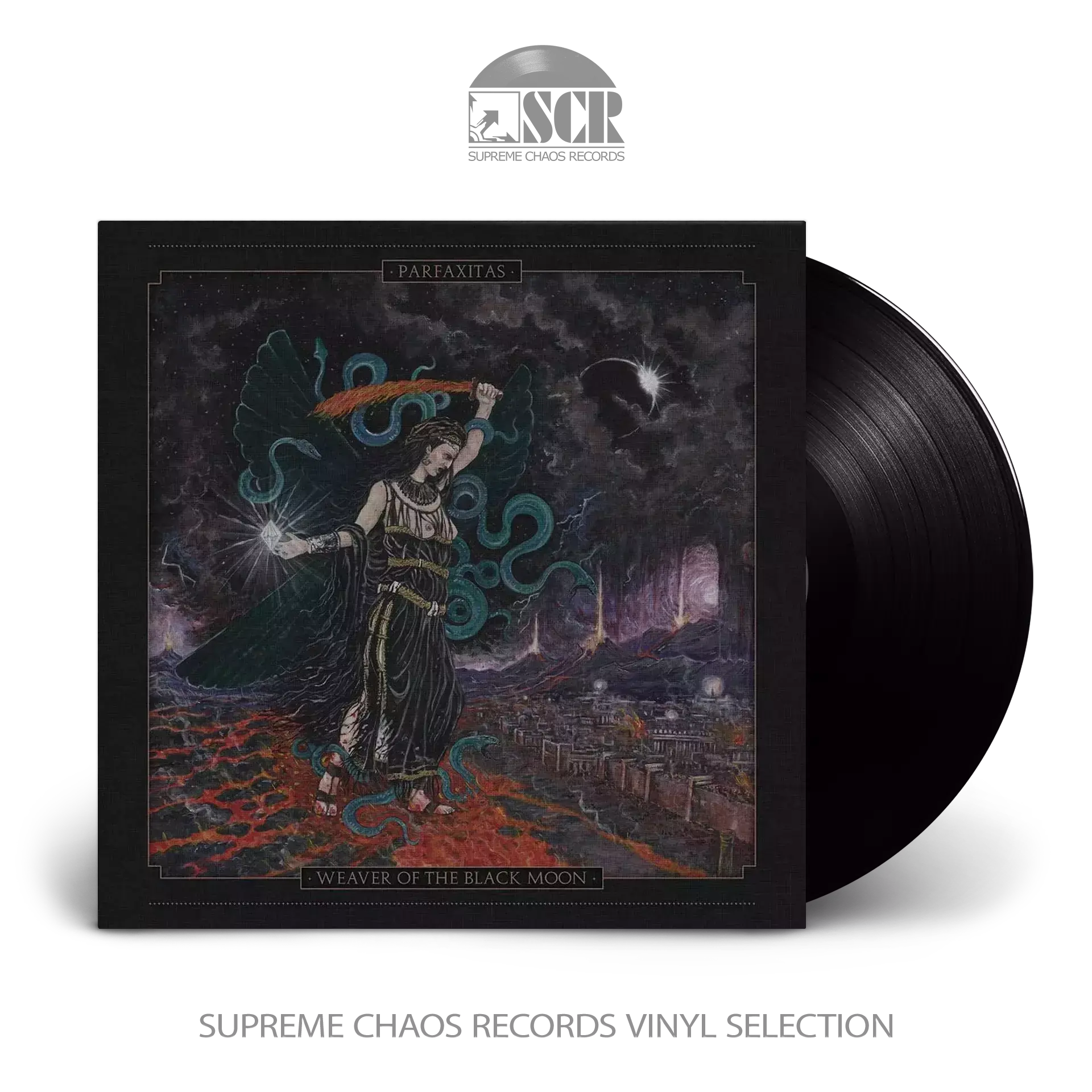 PARFAXITAS - Weaver Of The Black Moon · BLACK LP PARFAXITAS - Weaver Of The Black Moon · BLACK LP (Black Metal Vinyl)