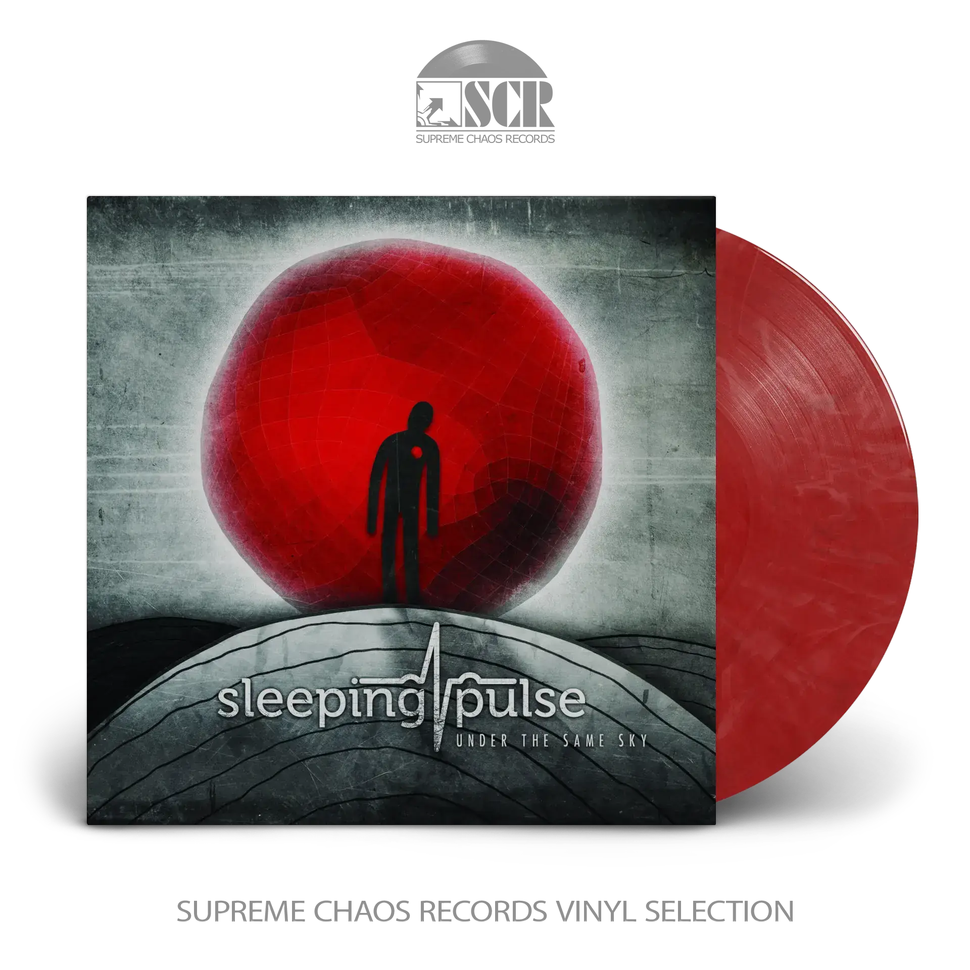 SLEEPING PULSE - Under The Same Sky · RED/BLACK/WHITE MARBLED LP (Progressive Rock/Alternative Rock Vinyl)