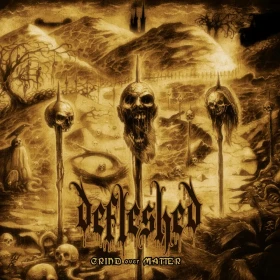 DEFLESHED · Grind Over Matter | GOLD/BLACK LP (Death Metal Vinyl) · Bild 1