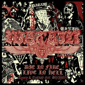 WATAIN · Die In Fire - Live In Hell | YELLOW/RED DLP (Black Metal Vinyl) · Bild 1