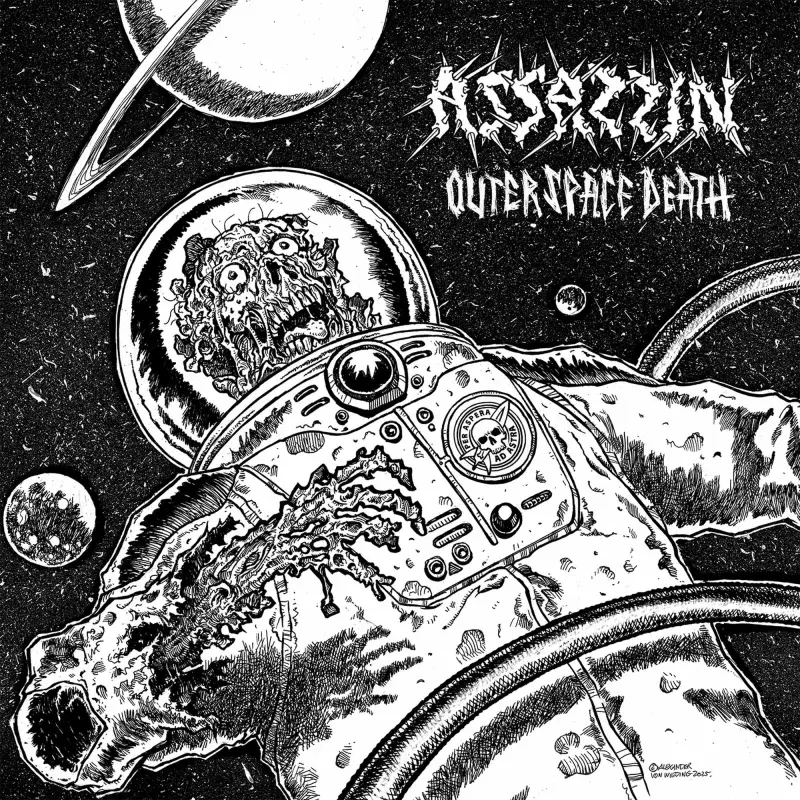 ASSASSIN · Outer Space Death | WHTIE/BLACK GALAXY LP (Thrash Metal Vinyl) · Bild 1