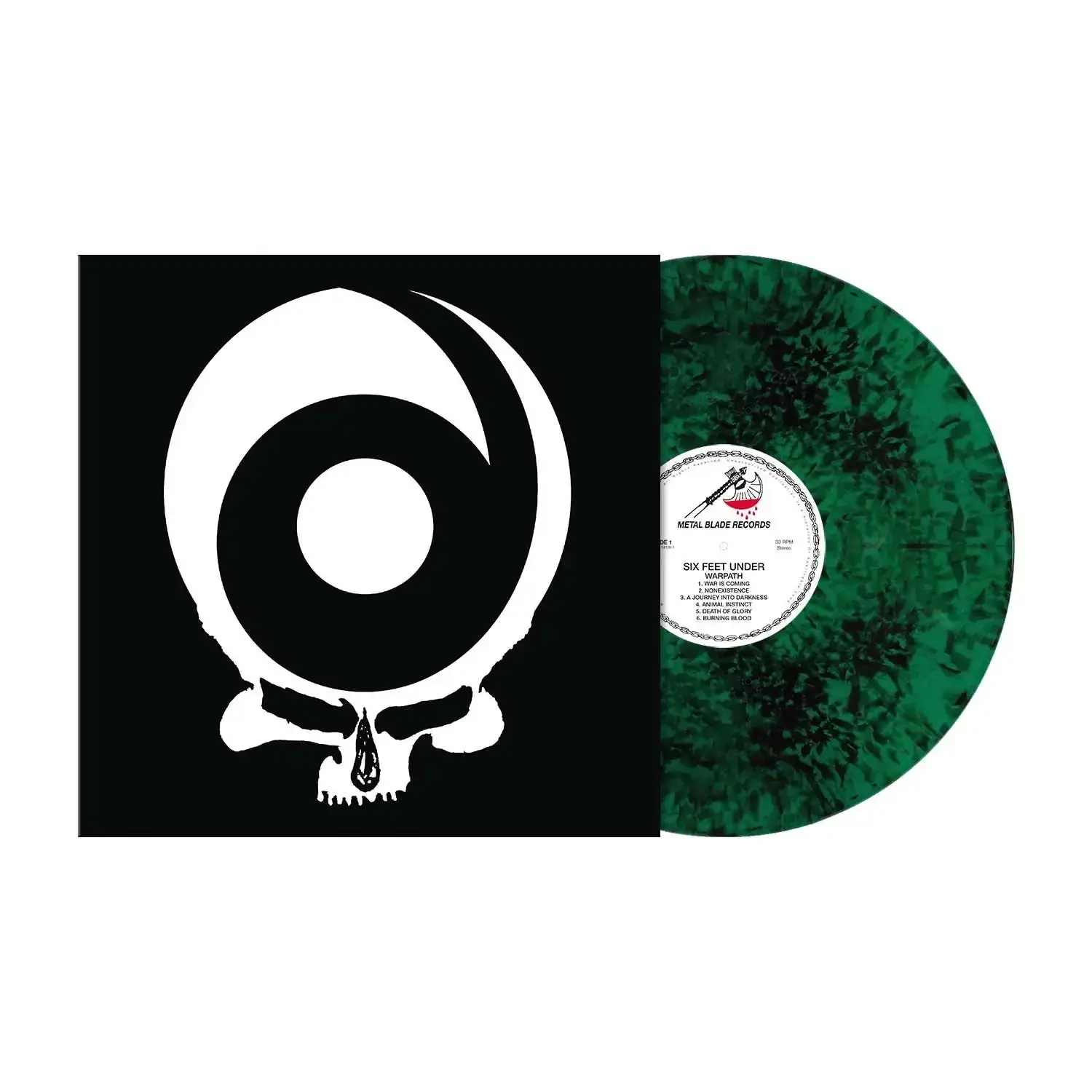 SIX FEET UNDER · Warpath | GREEN BLACK MARBLED LP (Death Metal Vinyl)
