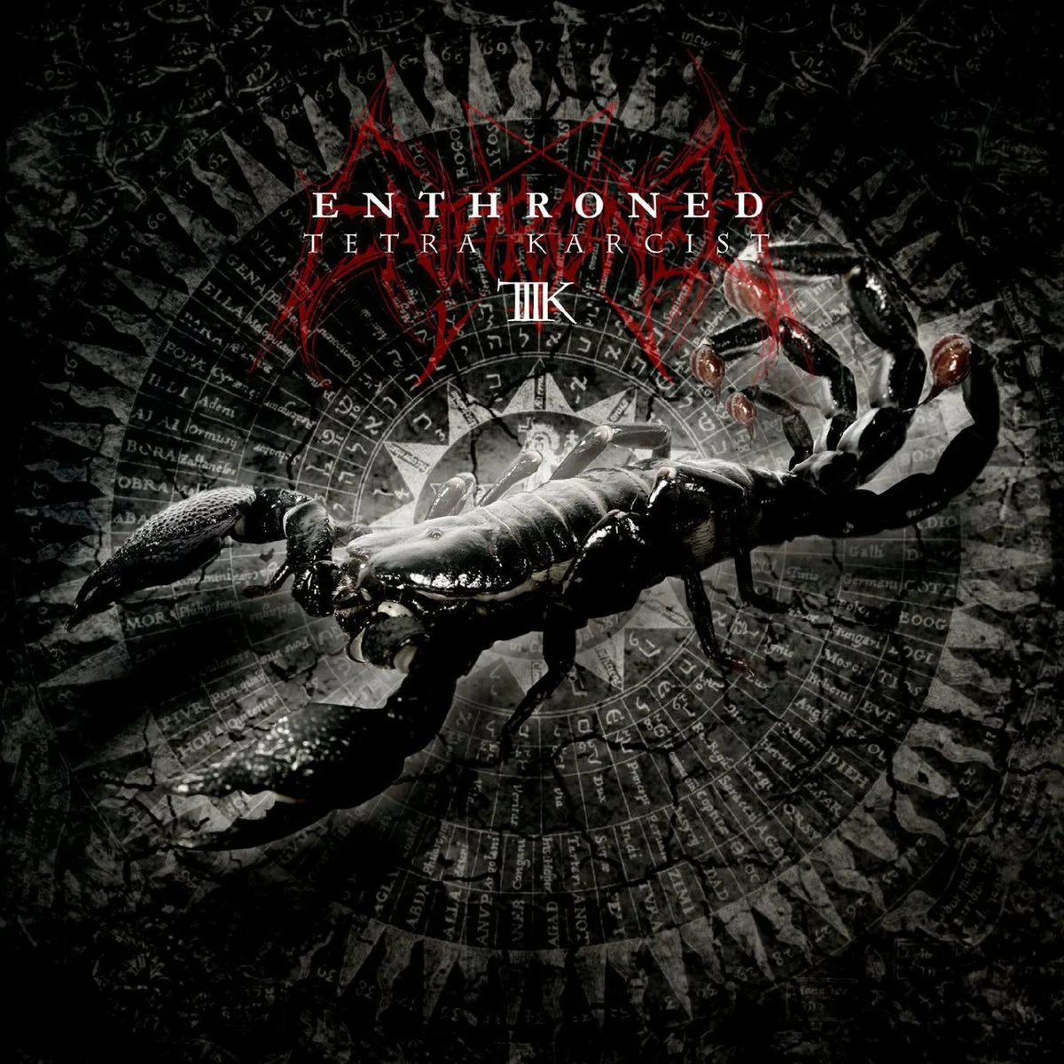 ENTHRONED · Tetra Karcist | WHITE LP (Black Metal Vinyl) · Bild 1