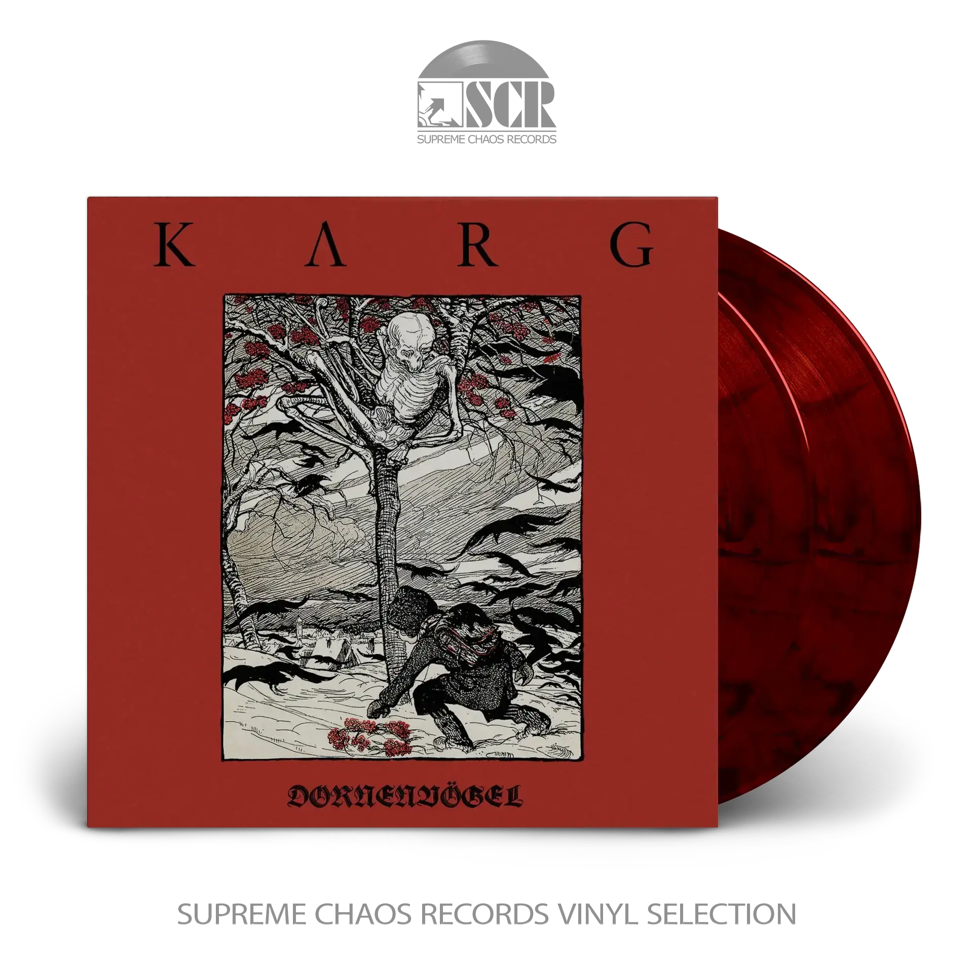 KARG · Dornenvögel | RED/BLACK 2LP (Post Metal Vinyl)