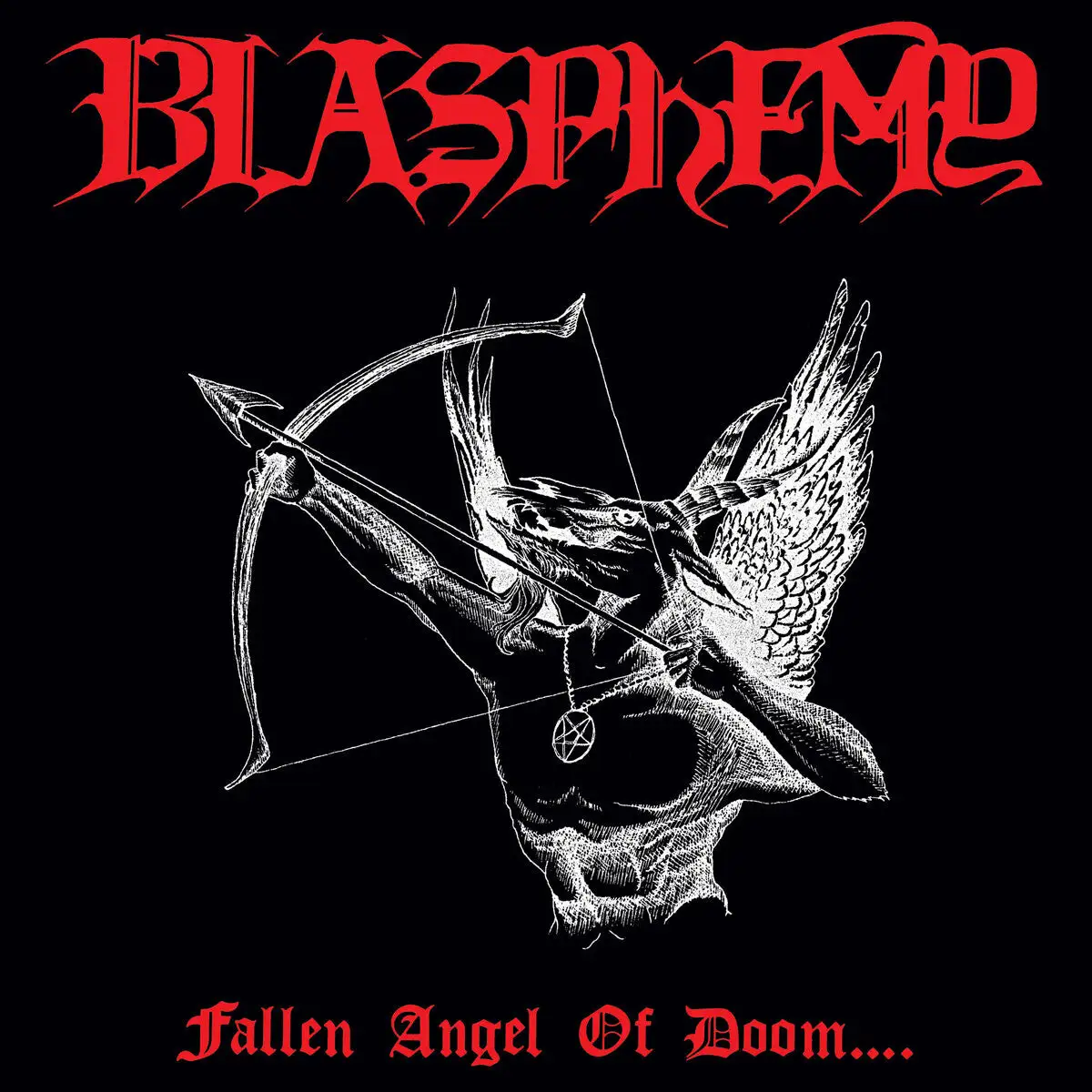 BLASPHEMY · Fallen Angel of Doom | PICTURE LP (Black Metal Vinyl) · Bild 2