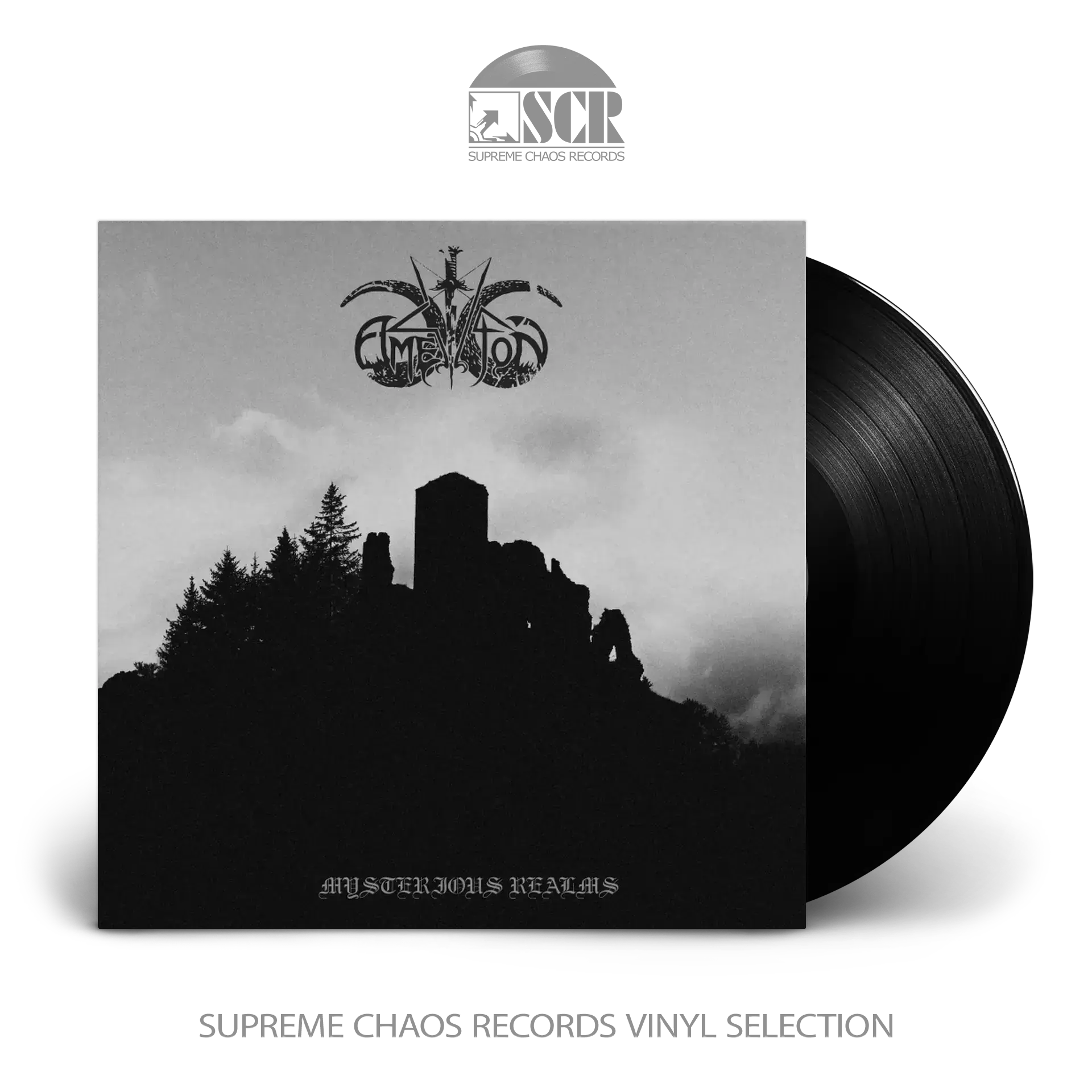 AMESTIGON · Mysterious Realms | BLACK LP (Black Metal Vinyl)
