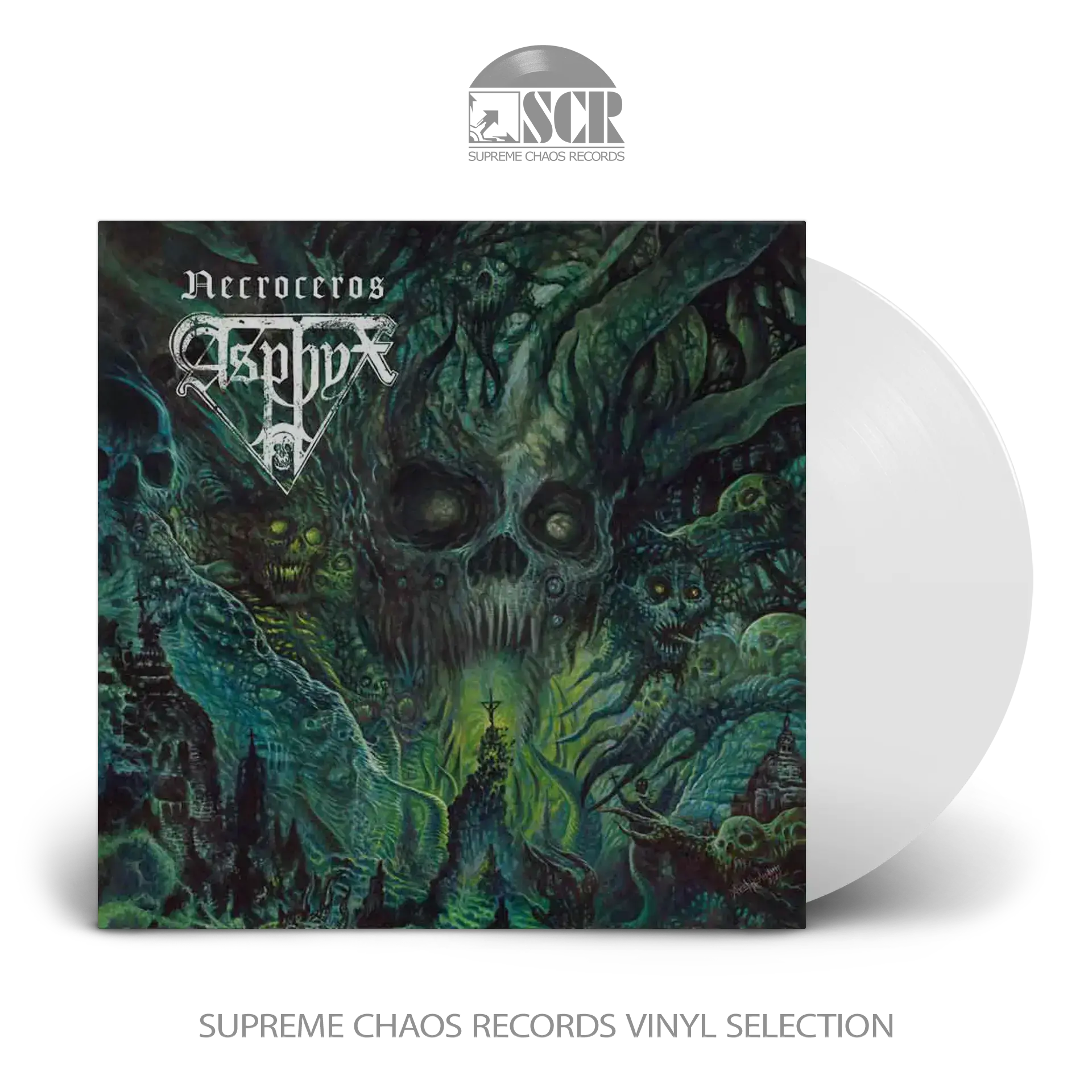 ASPHYX - Necroceros (Deluxe Pop-Up) · CLEAR LP ASPHYX - Necroceros (Deluxe Pop-Up) · CLEAR LP (Death Metal Vinyl)