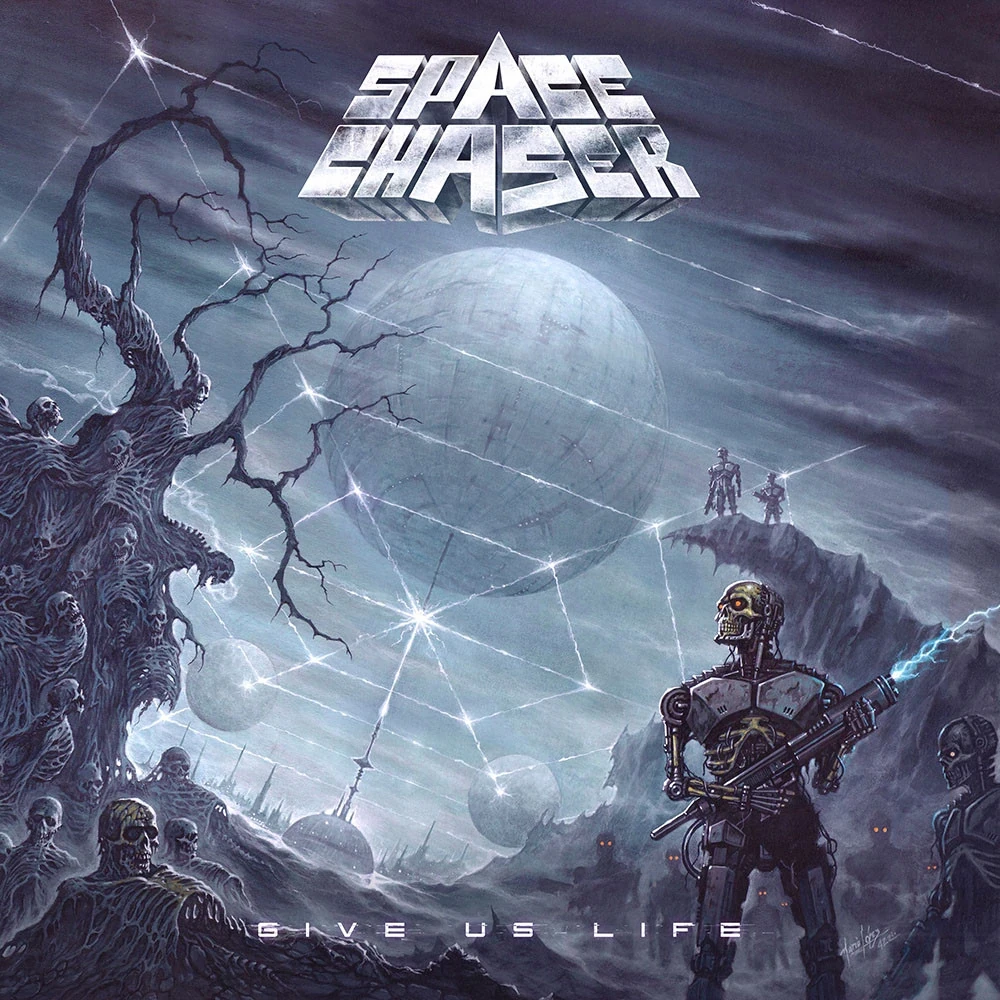 SPACE CHASER · Give Us Life | LEAF GREEN LP (Thrash Metal Vinyl) · Bild 1