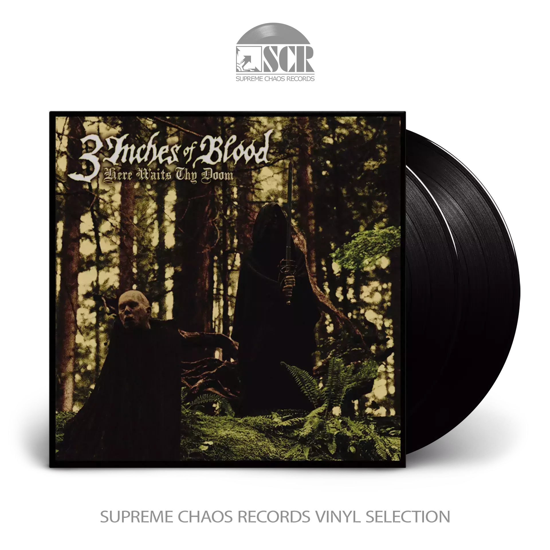 3 INCHES OF BLOOD · Here Waits Thy Doom | BLACK 2LP (Heavy Metal Vinyl)