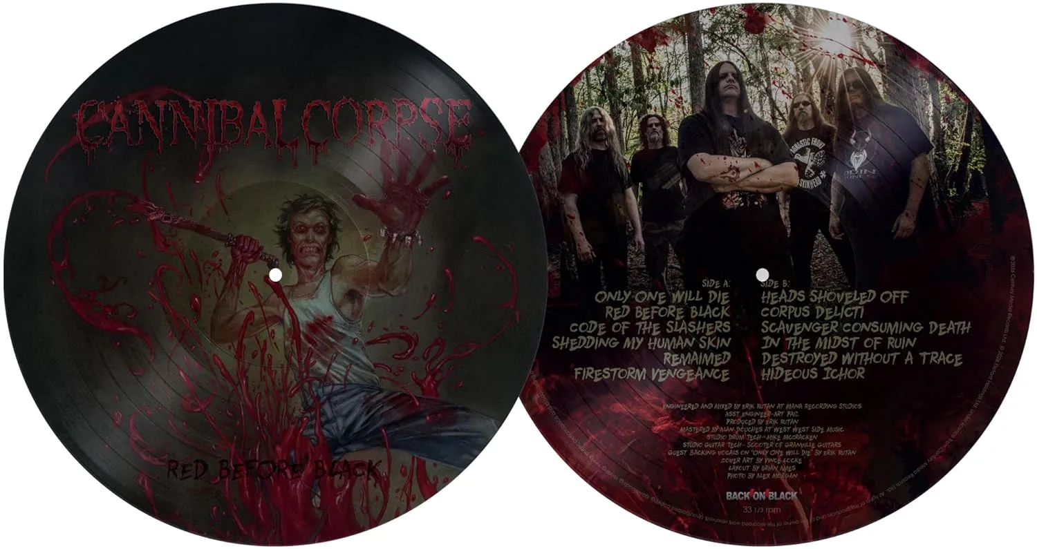 CANNIBAL CORPSE · Red Before Black | PICTURE DISC LP (Death Metal Vinyl)