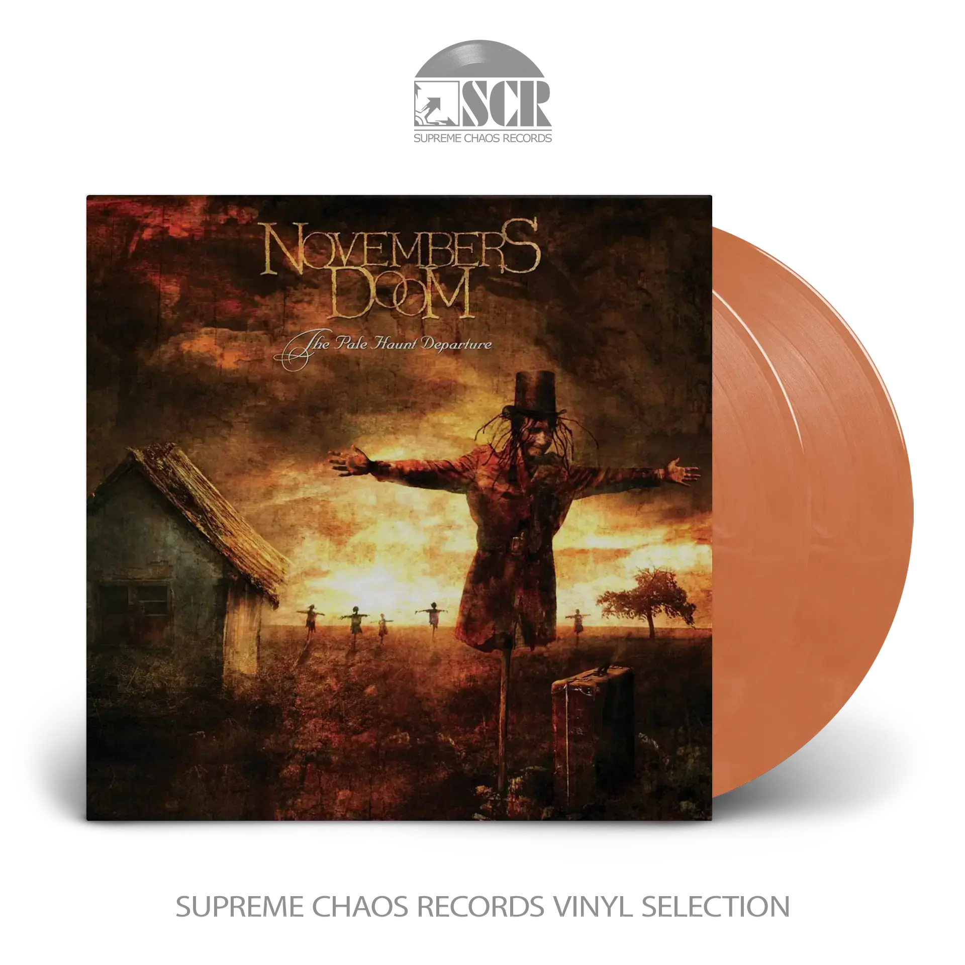 NOVEMBERS DOOM - The Pale Haunt Departure · GOLD/OXBLOOD 2LP NOVEMBERS DOOM - The Pale Haunt Departure · GOLD/OXBLOOD 2LP (Dark Metal/Doom Metal/Death Metal Vinyl)