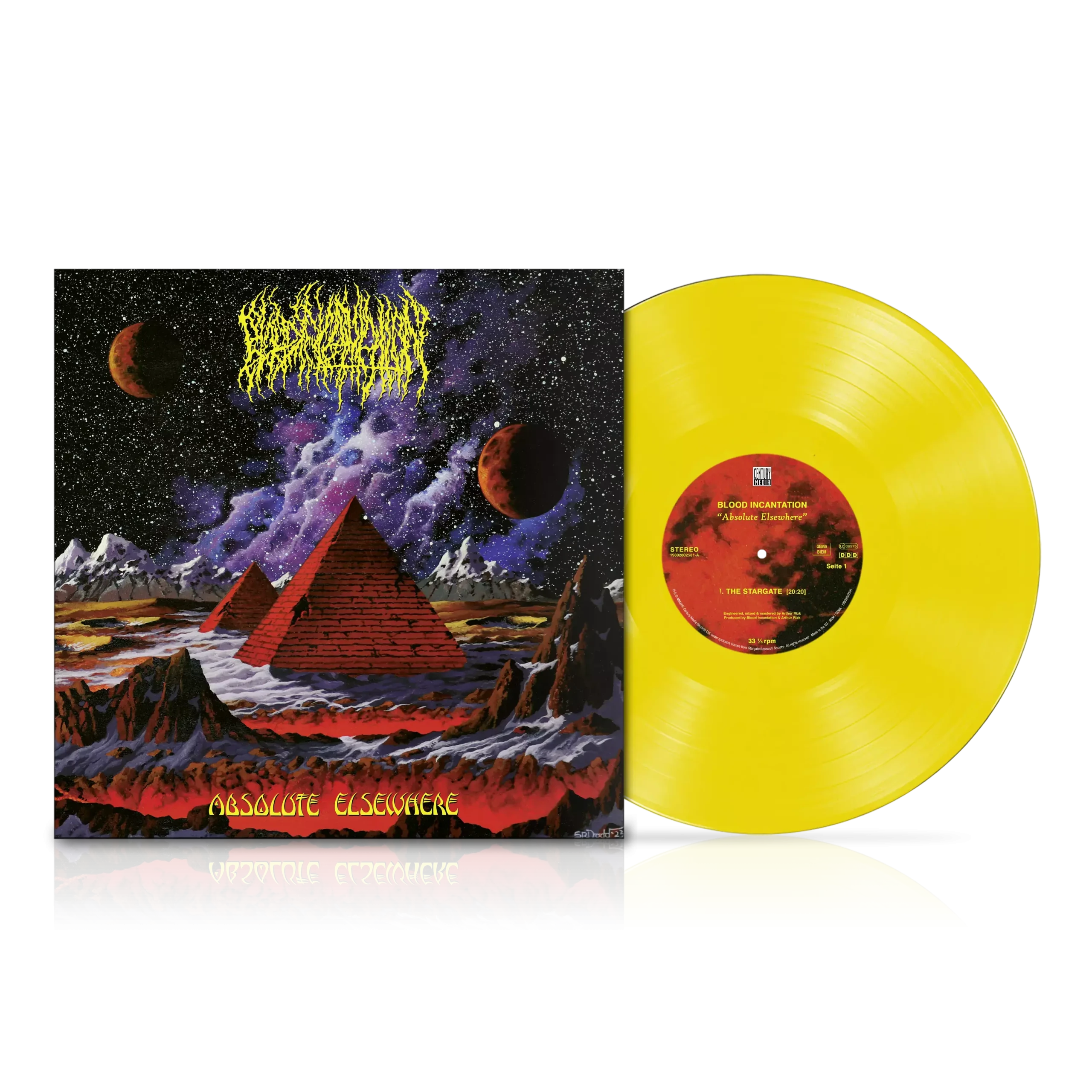 BLOOD INCANTATION - Absolute Elsewhere · TRANSPARENT SUN YELLOW LP BLOOD INCANTATION - Absolute Elsewhere · TRANSPARENT SUN YELLOW LP (Cosmic Death Metal Vinyl)
