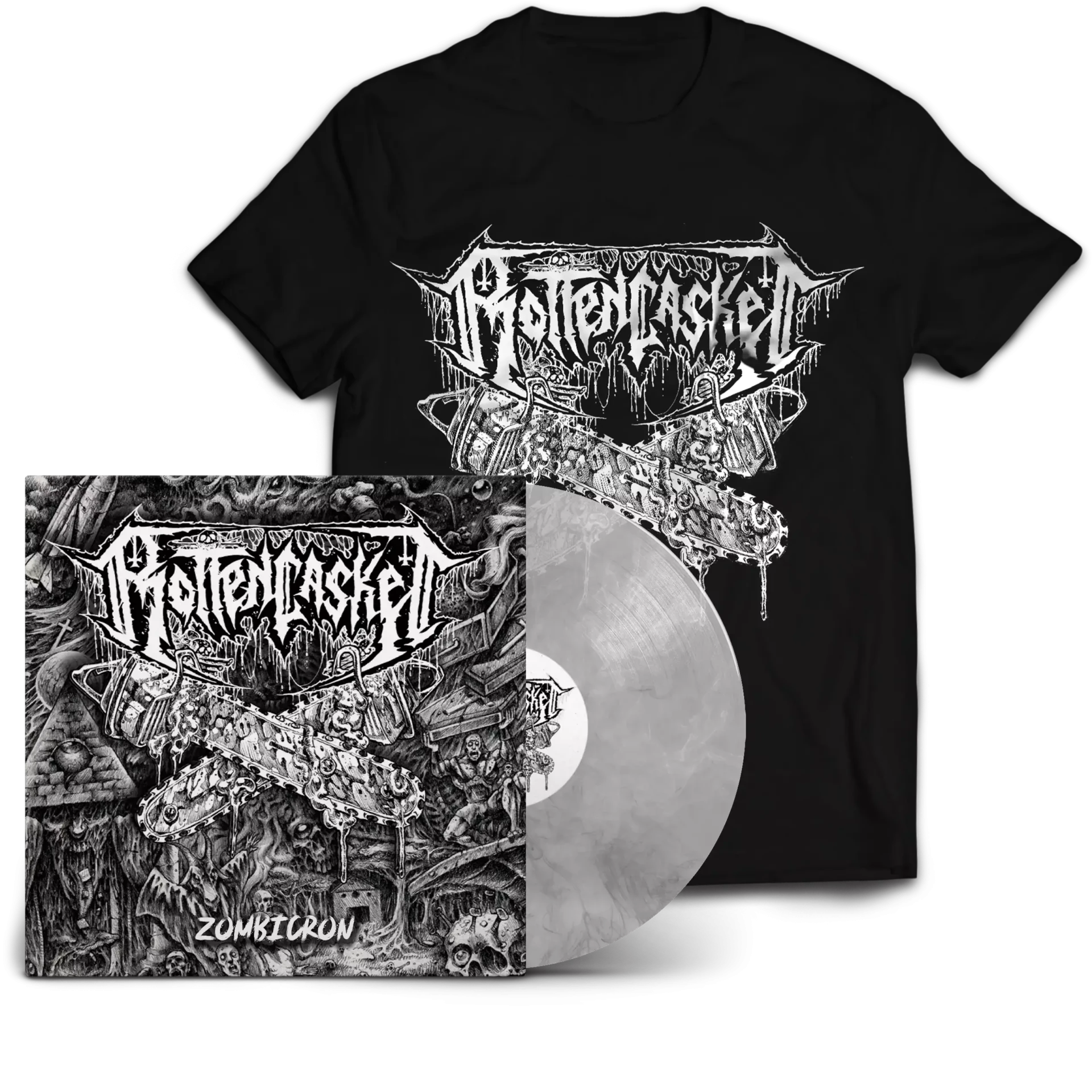 ROTTEN CASKET - Zombicron · LP BUNDLE (Death Metal Vinyl)