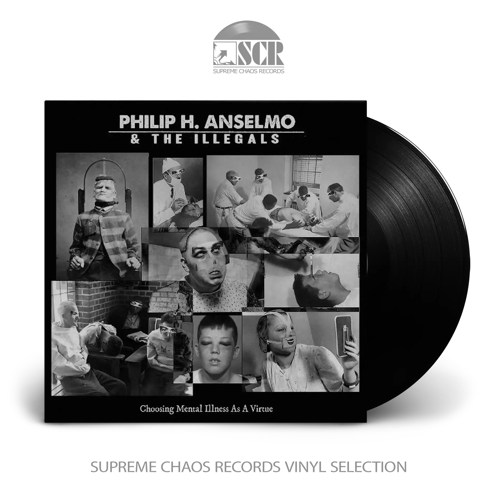 PHILIP H. ANSELMO & THE ILLEGALS · Choosing Mental Illness As A Virtue | BLACK LP (Heavy Metal Vinyl)