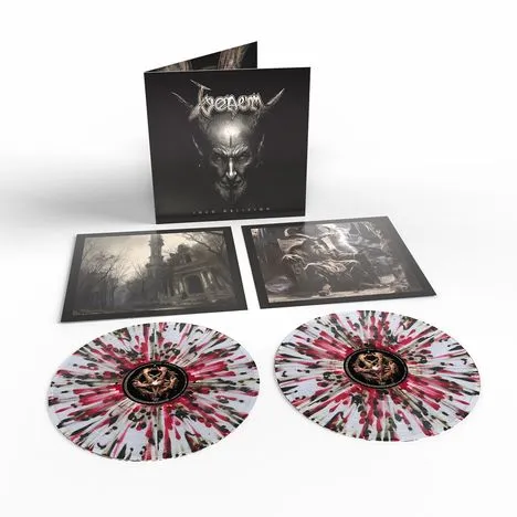 VENOM · Into Oblivion | CLEAR/RED/BLACK SPLATTER 2LP (Black Metal/Heavy Metal Vinyl)