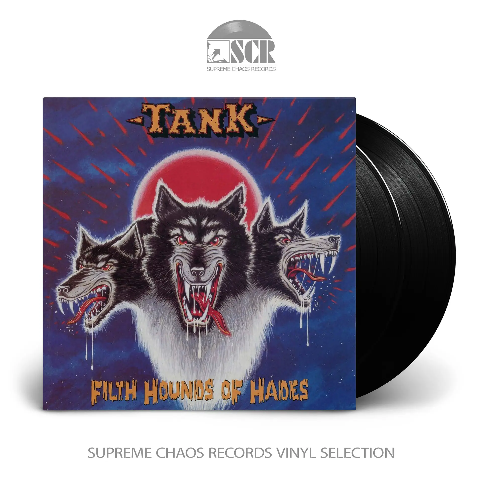 TANK - Filth Hounds of Hades · BLACK LP+10" DLP" (Heavy Metal Vinyl)