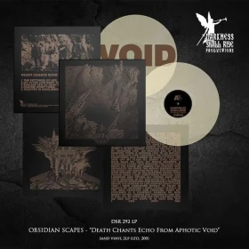 OBSIDIAN SCAPES · Death Chants Echo From Aphotic Void | TRANSPARENT SAND 2LP (Doom Metal Vinyl) · Bild 2