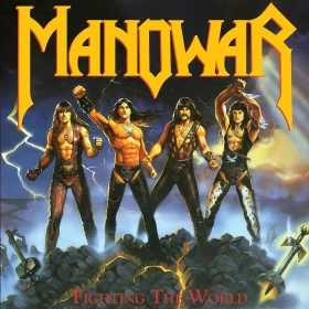 MANOWAR · Fighting the World | SILVER LP (Heavy Metal Vinyl) · Bild 1