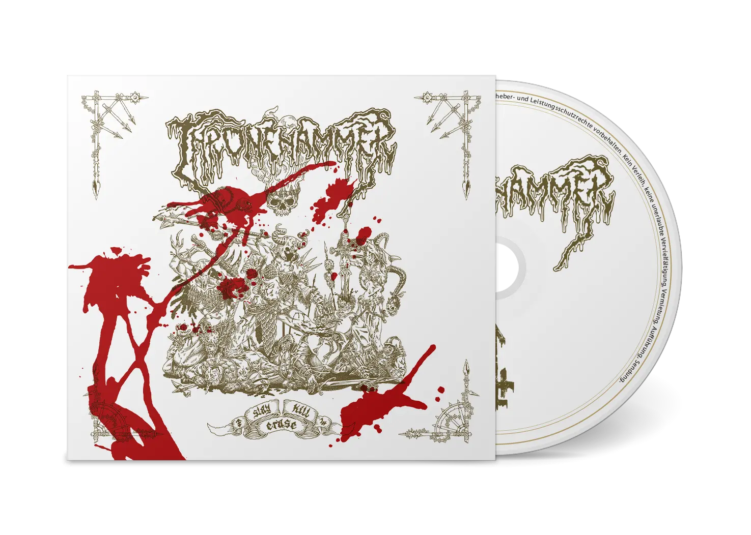 THRONEHAMMER - Slay | Kill | Erase [T-SHIRT+DIGIPAK CD] (Doom Metal/Epic Metal/Death Metal/Heavy Metal CDs) · Bild 2