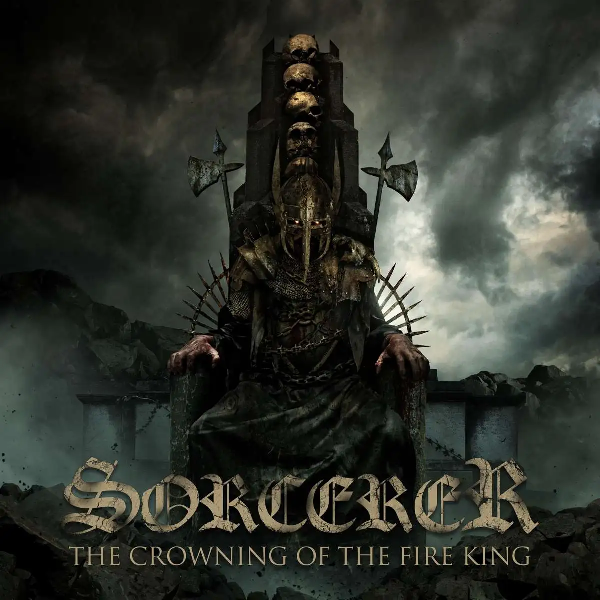 SORCERER · The Crowning Of The Fire King | BLACK 2LP (Heavy Metal/Doom Metal Vinyl) · Bild 1
