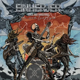 EINHERJER · Norse And Dangerous (Live...From The Land Of Legends) | CLEAR/BLUE MARBLED 2LP (Viking Metal Vinyl) · Bild 1