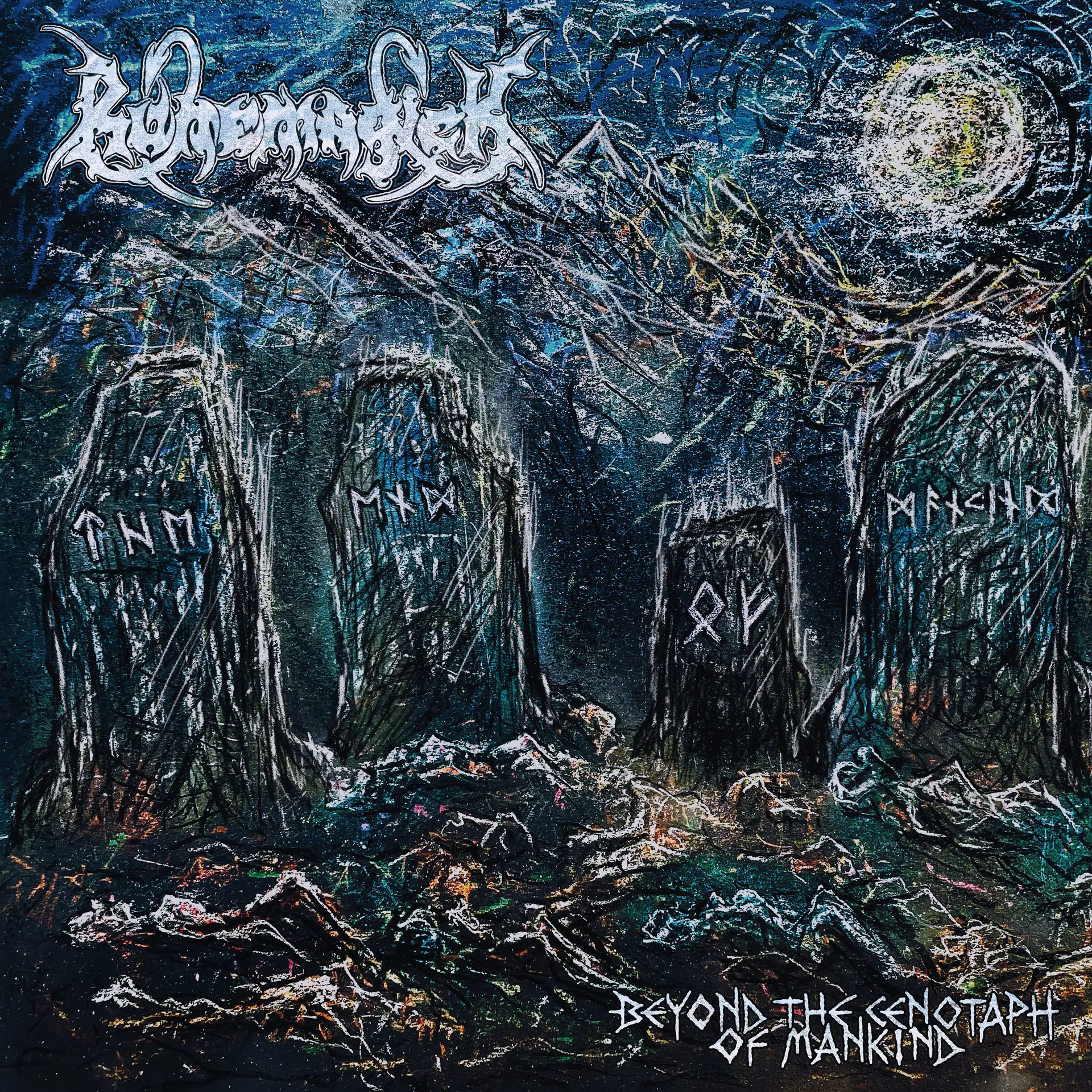 RUNEMAGICK - Beyond The Cenopath Of Mankind · BLUE LP 1