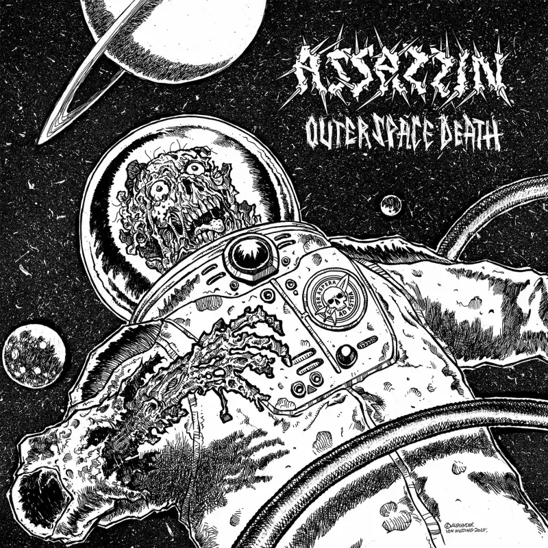ASSASSIN · Outer Space Death | WHTIE/BLACK GALAXY LP (Thrash Metal Vinyl) · Bild 1