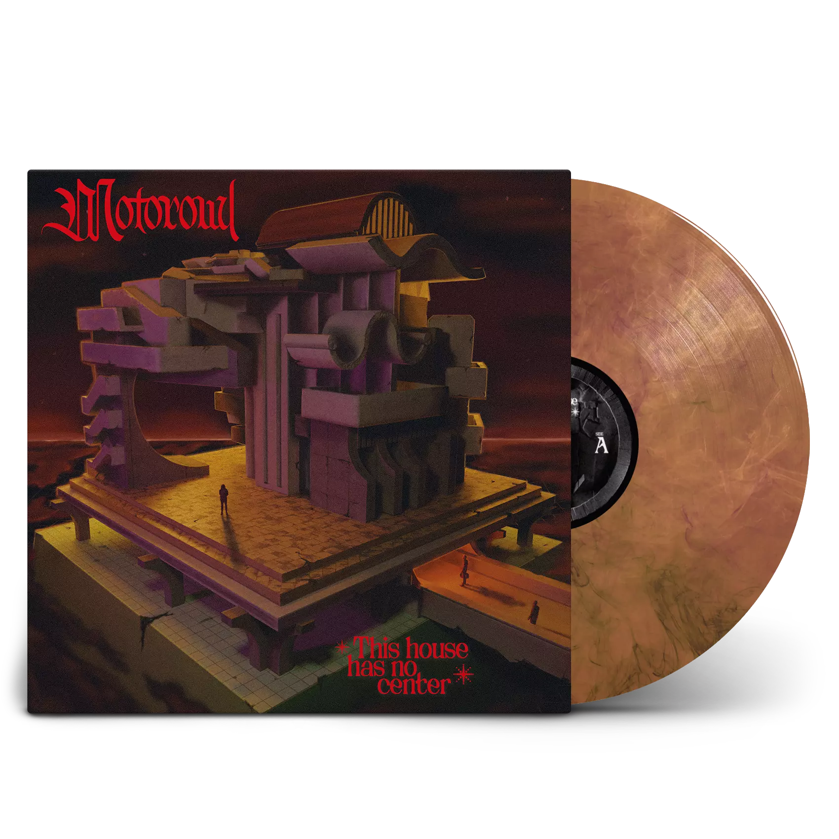 MOTOROWL · This House has no Center | ORANGE/BLACK LP+SHIRT BUNDLE (Doom Rock/Hardrock/Doom Metal Vinyl) · Bild 3