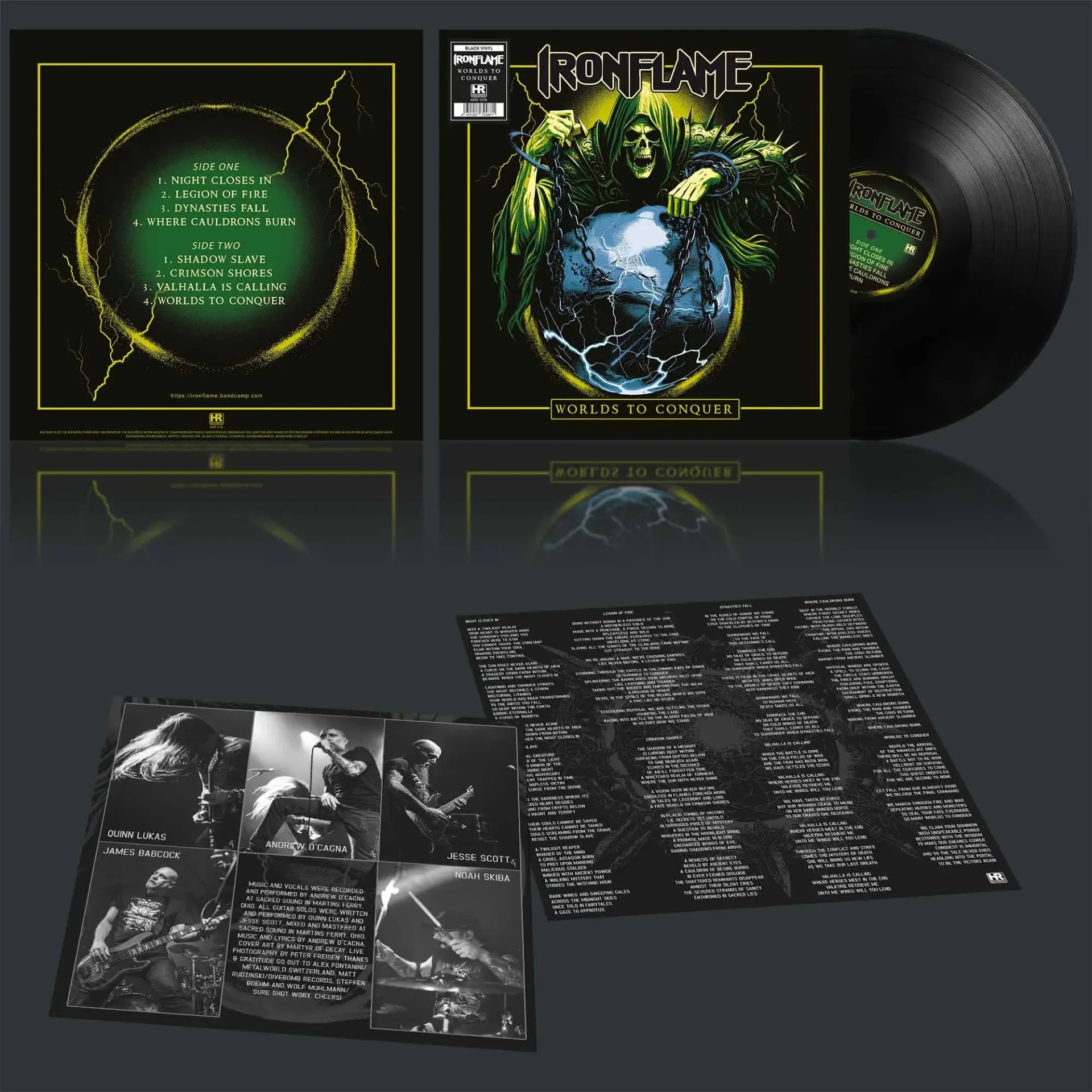 IRONFLAME - Worlds to Conquer [BLACK LP] (Heavy Metal Vinyl) · Bild 2