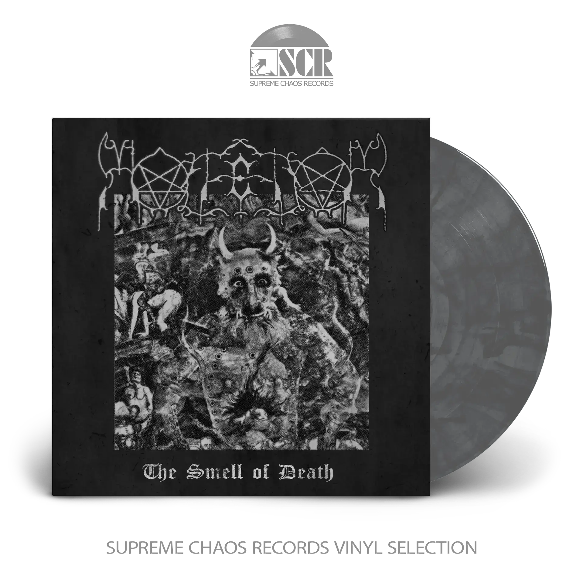 MALFEITOR · The Smell Of Death | GREY/BLACK MARBLED LP (Black Metal Vinyl)