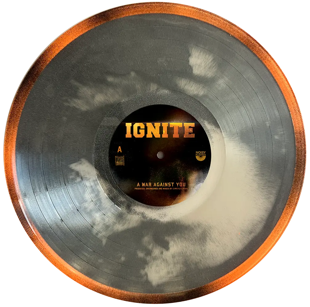 IGNITE · A War Against You | SILVER DUST FILLED LP (Hardcore Vinyl) · Bild 2