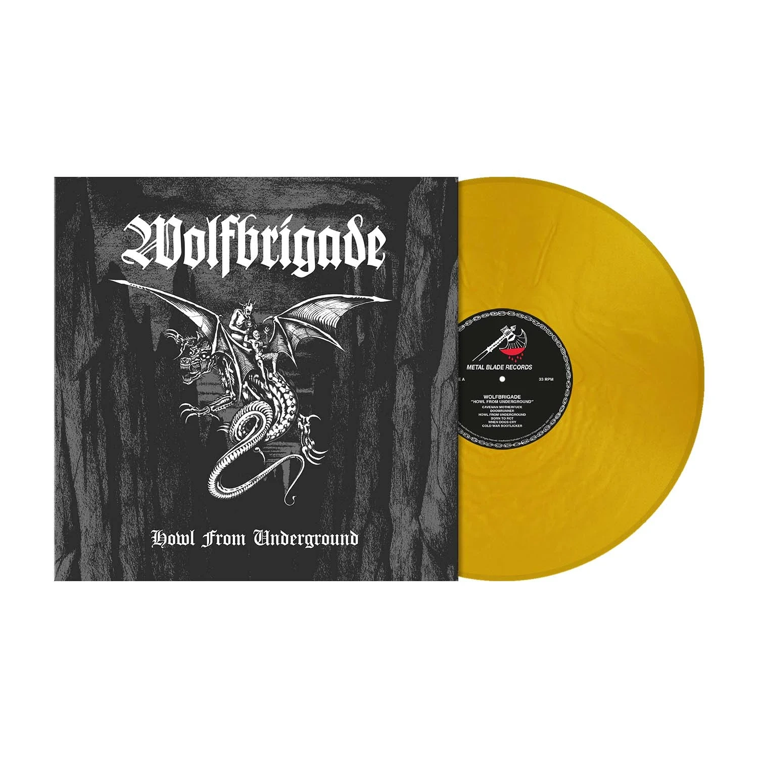 WOLFBRIGADE · Howl From Underground | GOLD LP (Crust Punk/death Metal Vinyl) · Bild 2