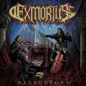 EXMORTUS · Necrophony | RED/BLACK MARBLED DLP (Thrash Metal Vinyl) · Bild 1
