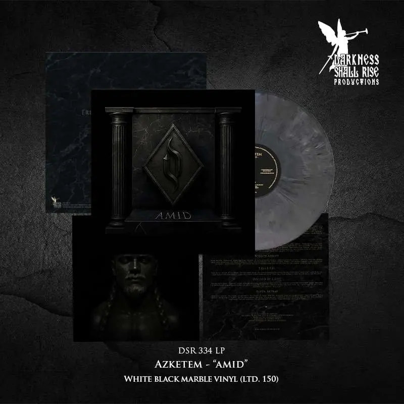 AZKETEM · AMID - All Metal Is Dead | WHITE/BLACK MARBLE LP (Black Metal Vinyl) · Bild 3