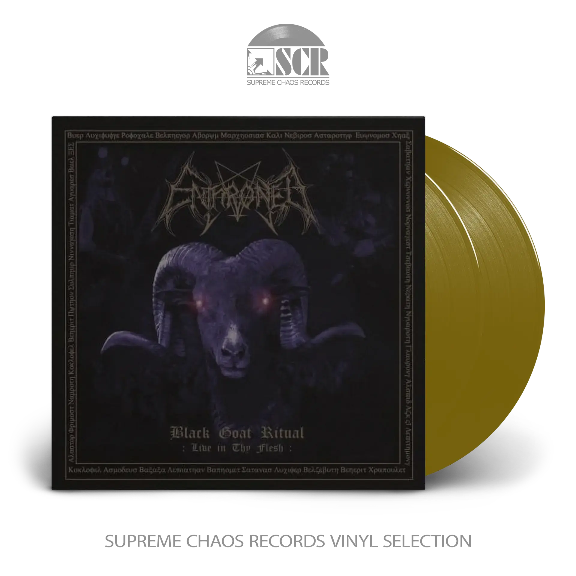 ENTHRONED · Black Goat Ritual - Live in Thy Flesh | GOLD 2LP (Black Metal Vinyl)