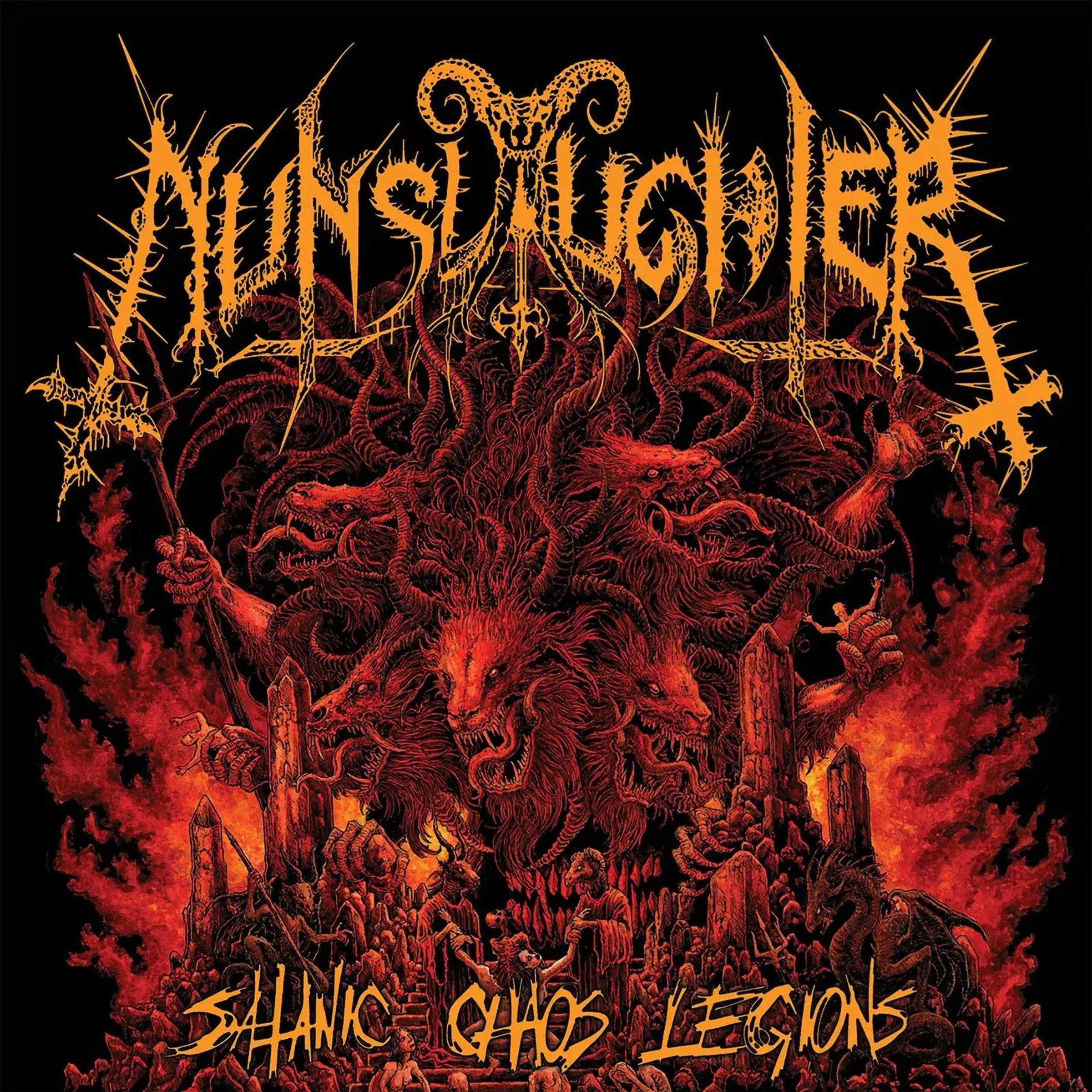NUNSLAUGHTER · Satanic Chaos Legions | ORANGE LP (Death Metal/Black Metal/Thrash Metal Vinyl) · Bild 1
