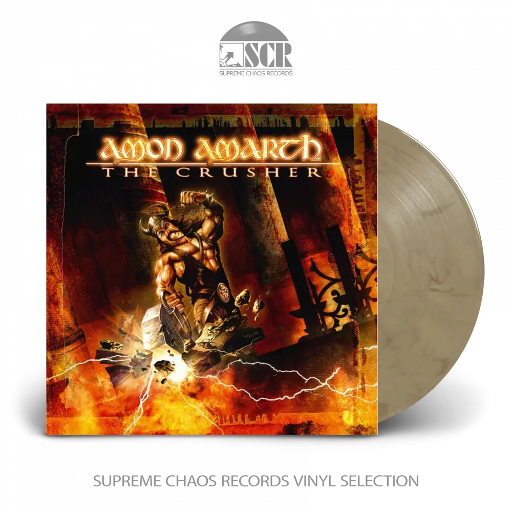 AMON AMARTH · The Crusher | BROWN BEIGE MARBLED LP (Melodic Death Metal/Viking Metal Vinyl)