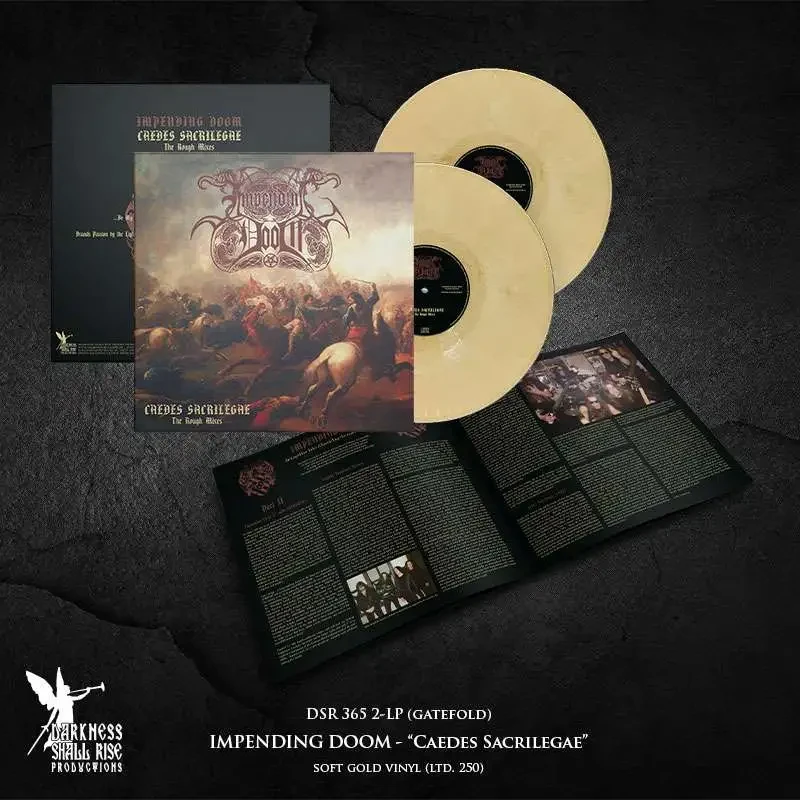 IMPENDING DOOM · Caedes Sacrilegae (The Rough Mixes) | SOFT GOLD 2LP (Black Metal/Heavy Metal/Doom Metal Vinyl) · Bild 2