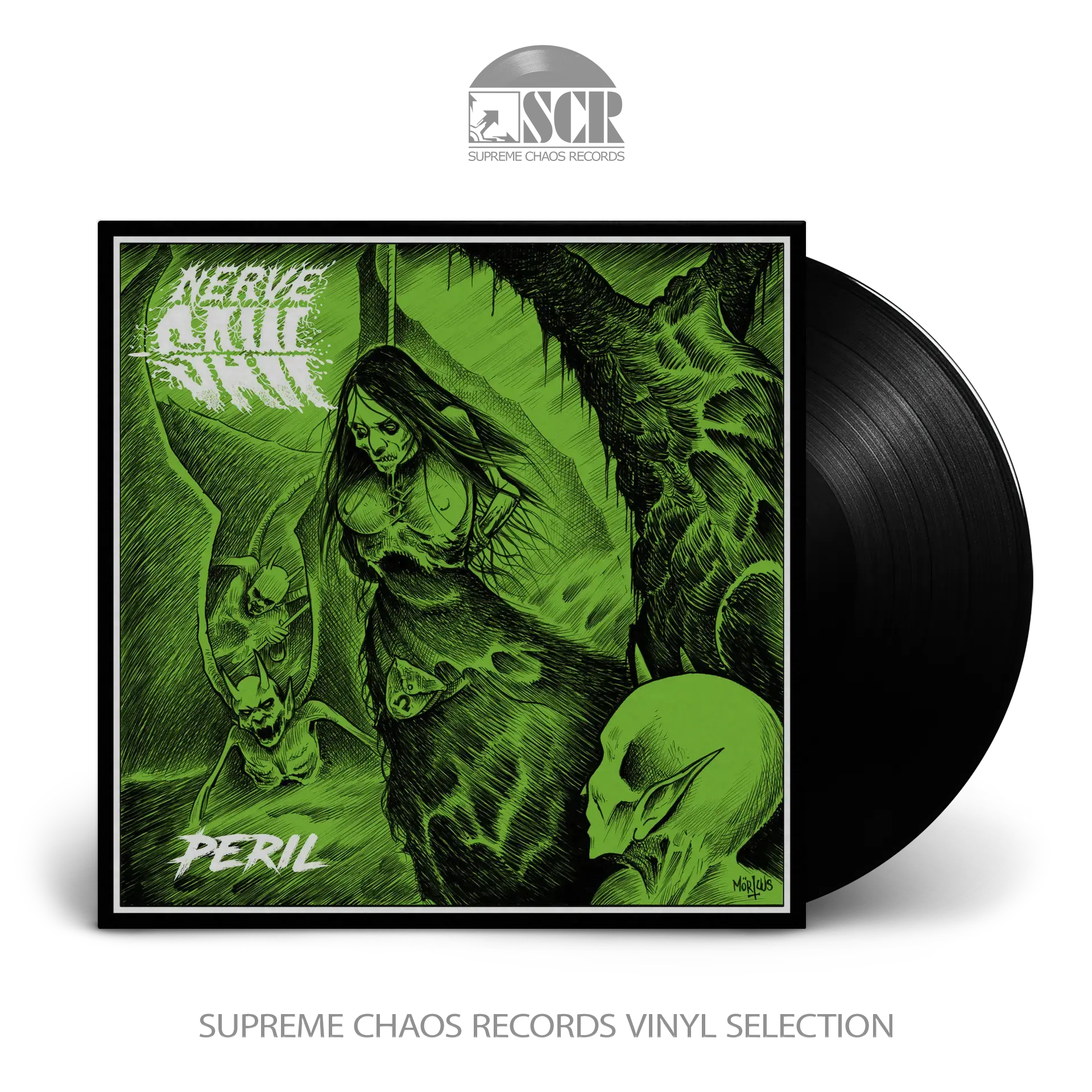 NERVESAW · Peril | BLACK LP (Death Metal Vinyl)