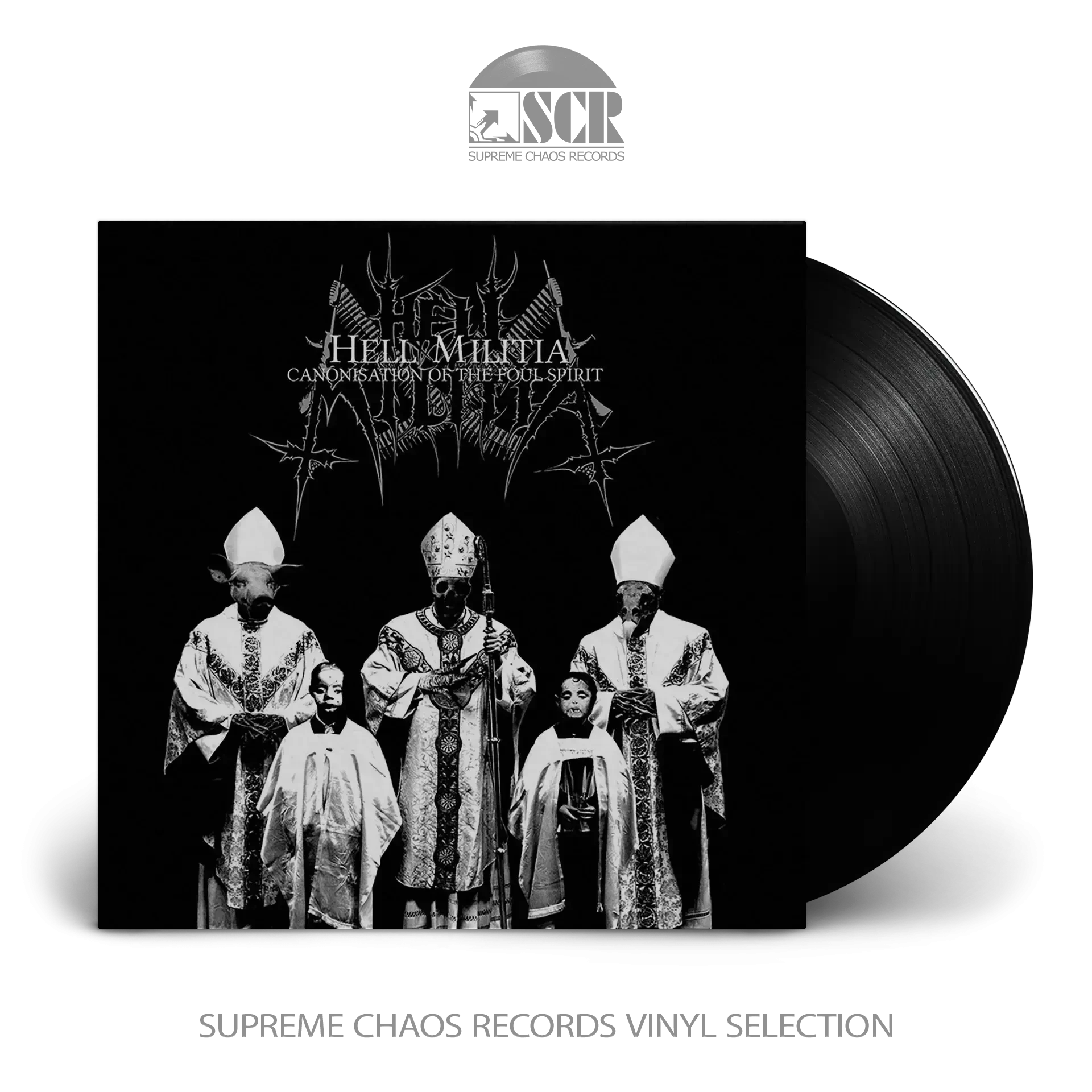 HELL MILITIA · Canonisation Of The Foul Spirit | BLACK LP (Black Metal Vinyl)