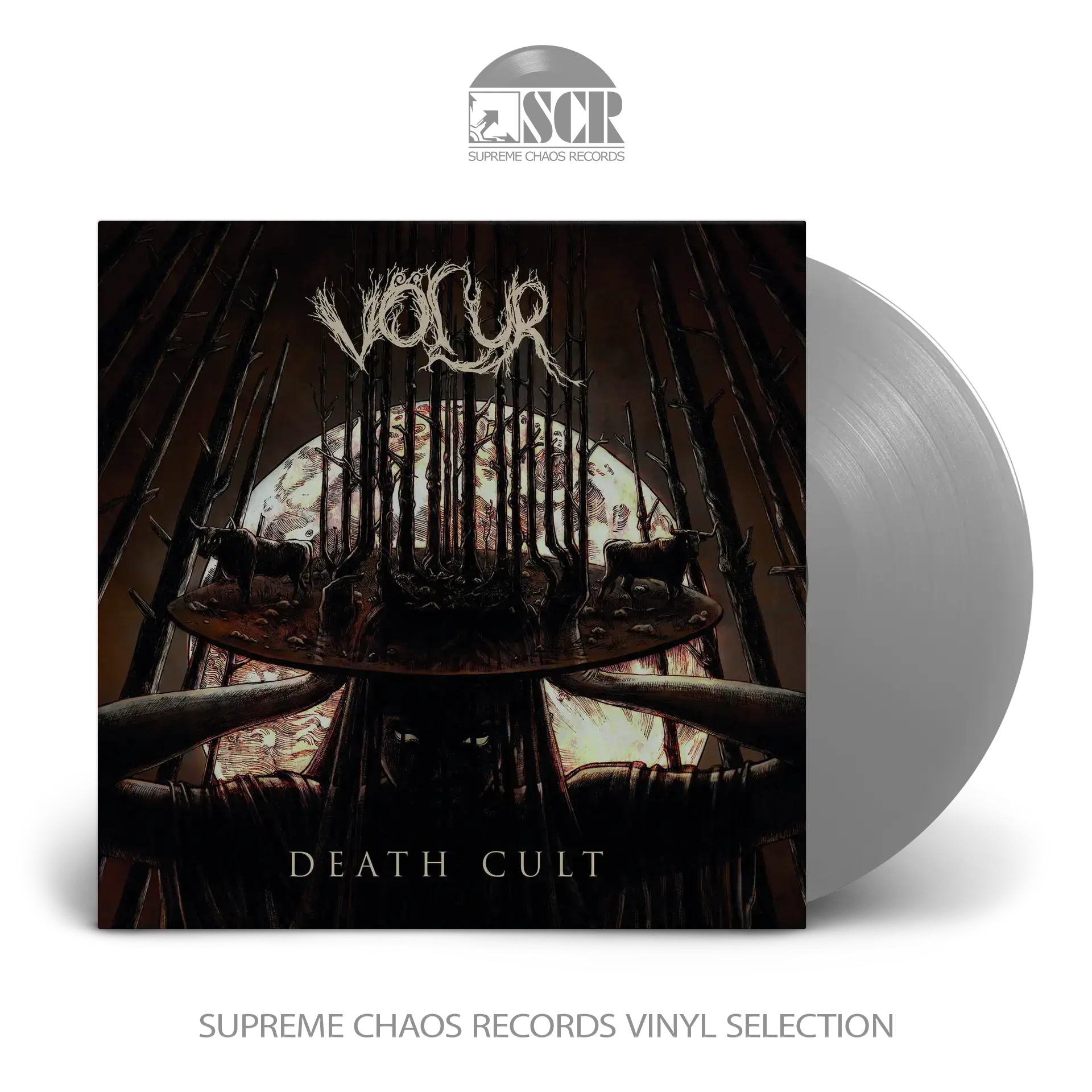 VÖLUR - Death Cult · SILVER LP (Heavy Metal Vinyl)
