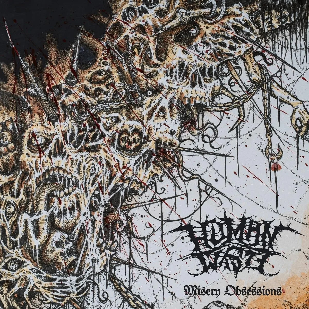 HUMAN WASTE · Misery Obsessions | WHITE LP (Death Metal Vinyl) · Bild 1