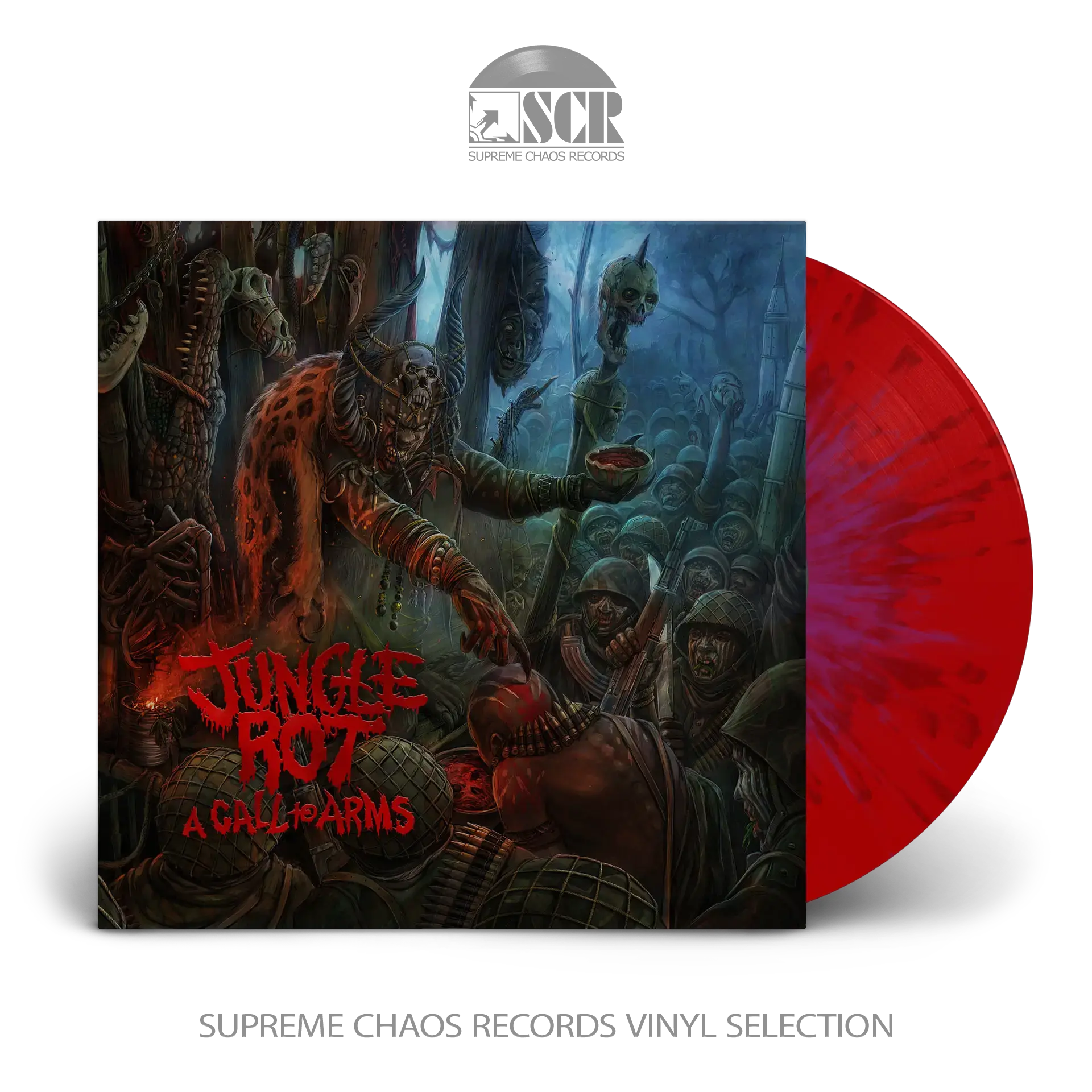 JUNGLE ROT · A Call to Arms | BLOOD RED BLEND LP (Heavy Metal Vinyl)