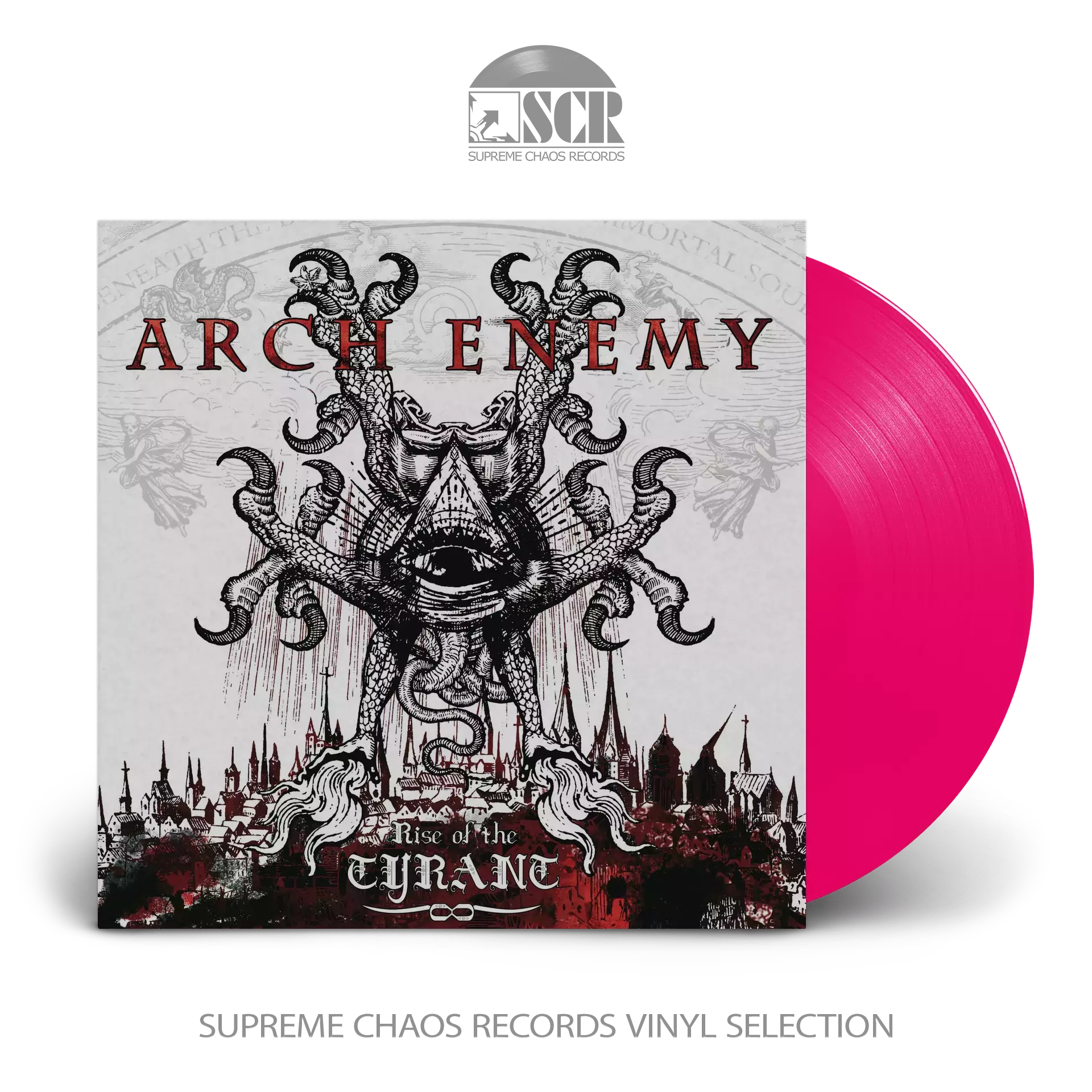 ARCH ENEMY - Rise Of The Tyrant (Re-Issue 2023) · OPAQUE HOT PINK LP (Melodic Death Metal Vinyl)